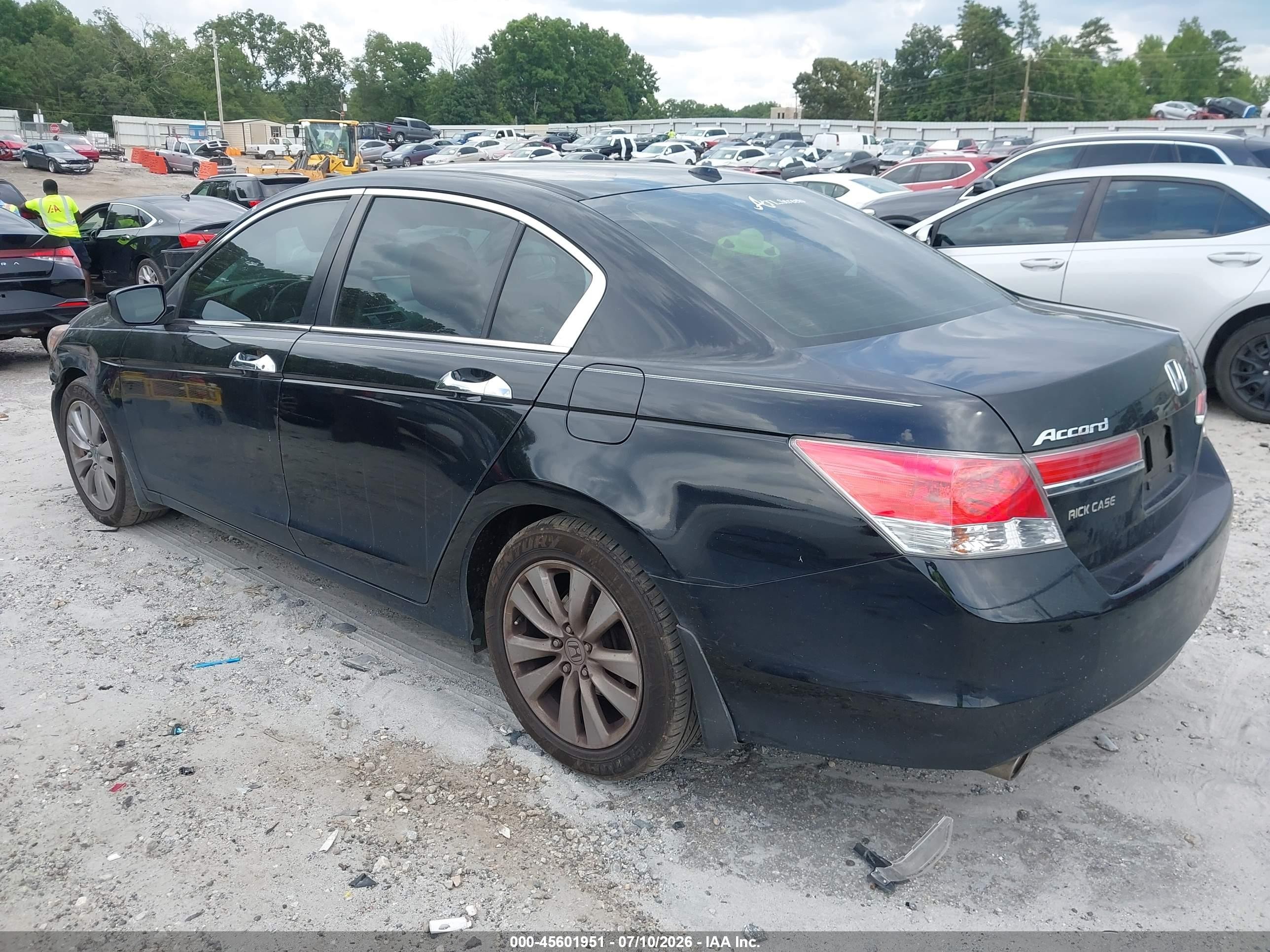 2012 Honda Accord 3.5 Ex-l Black vin: 1HGCP3F83CA031878