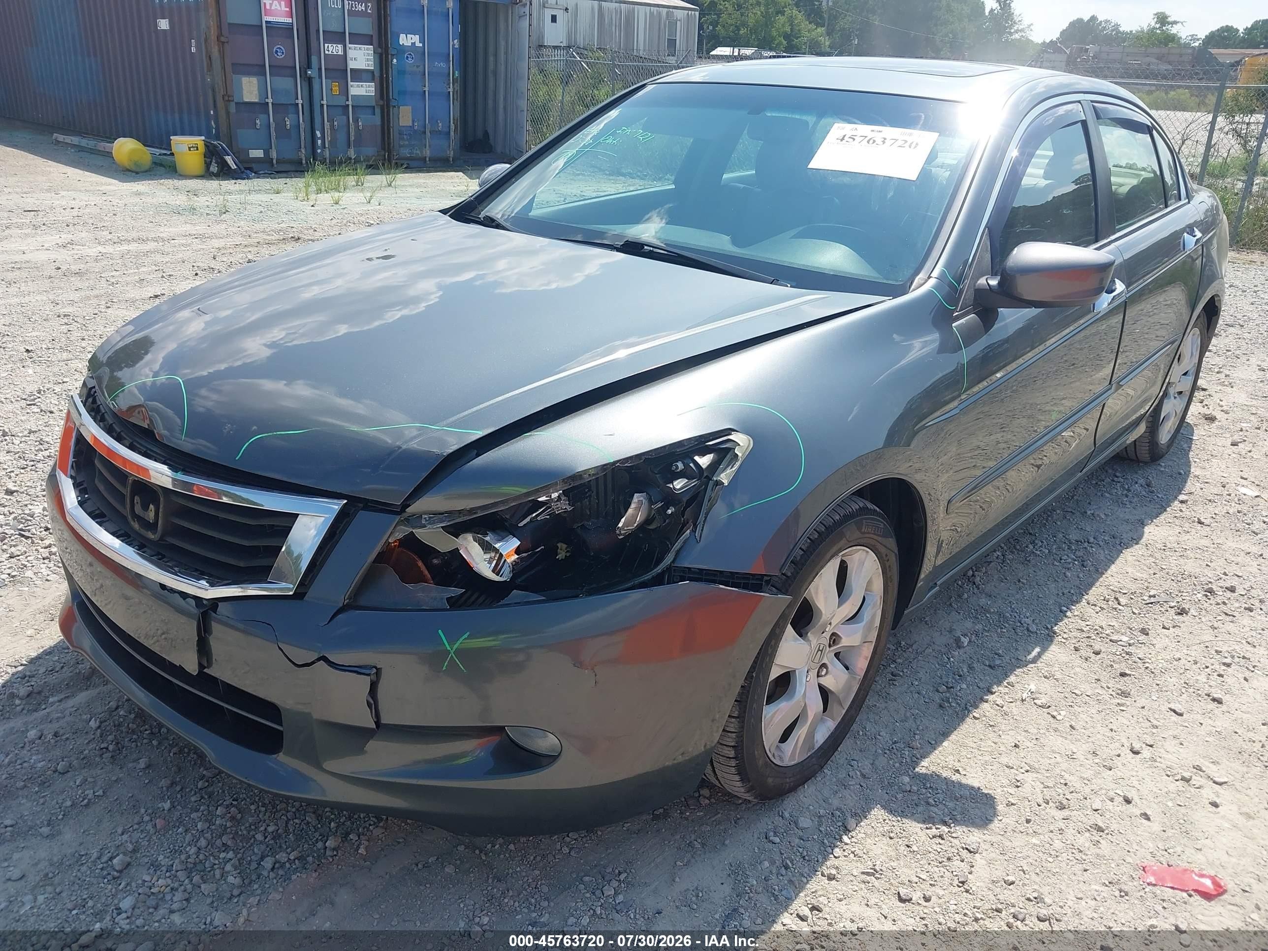 2010 Honda Accord 3.5 Ex-l Gray vin: 1HGCP3F84AA006629