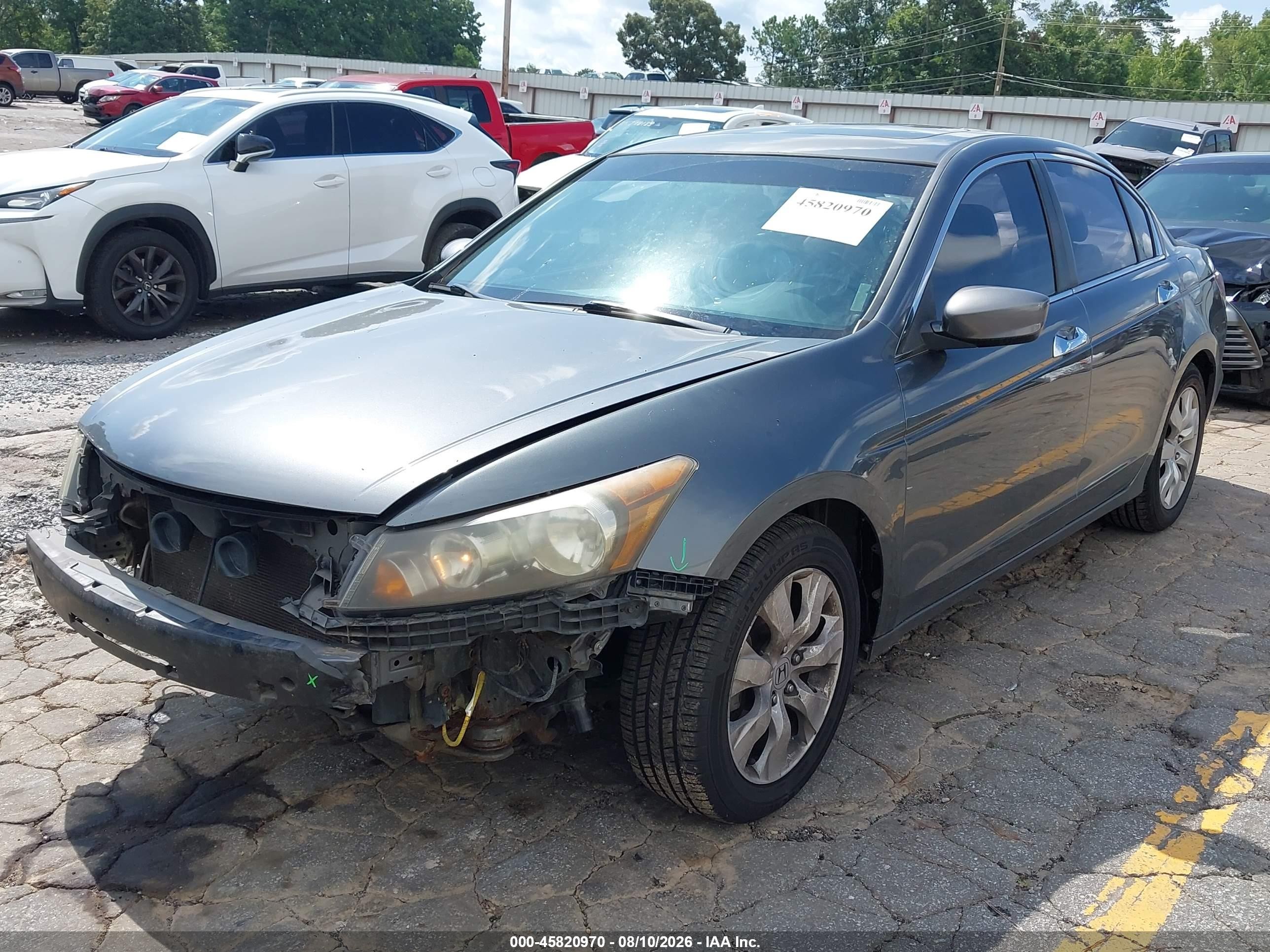 2010 Honda Accord 3.5 Ex-l Gray vin: 1HGCP3F84AA013774