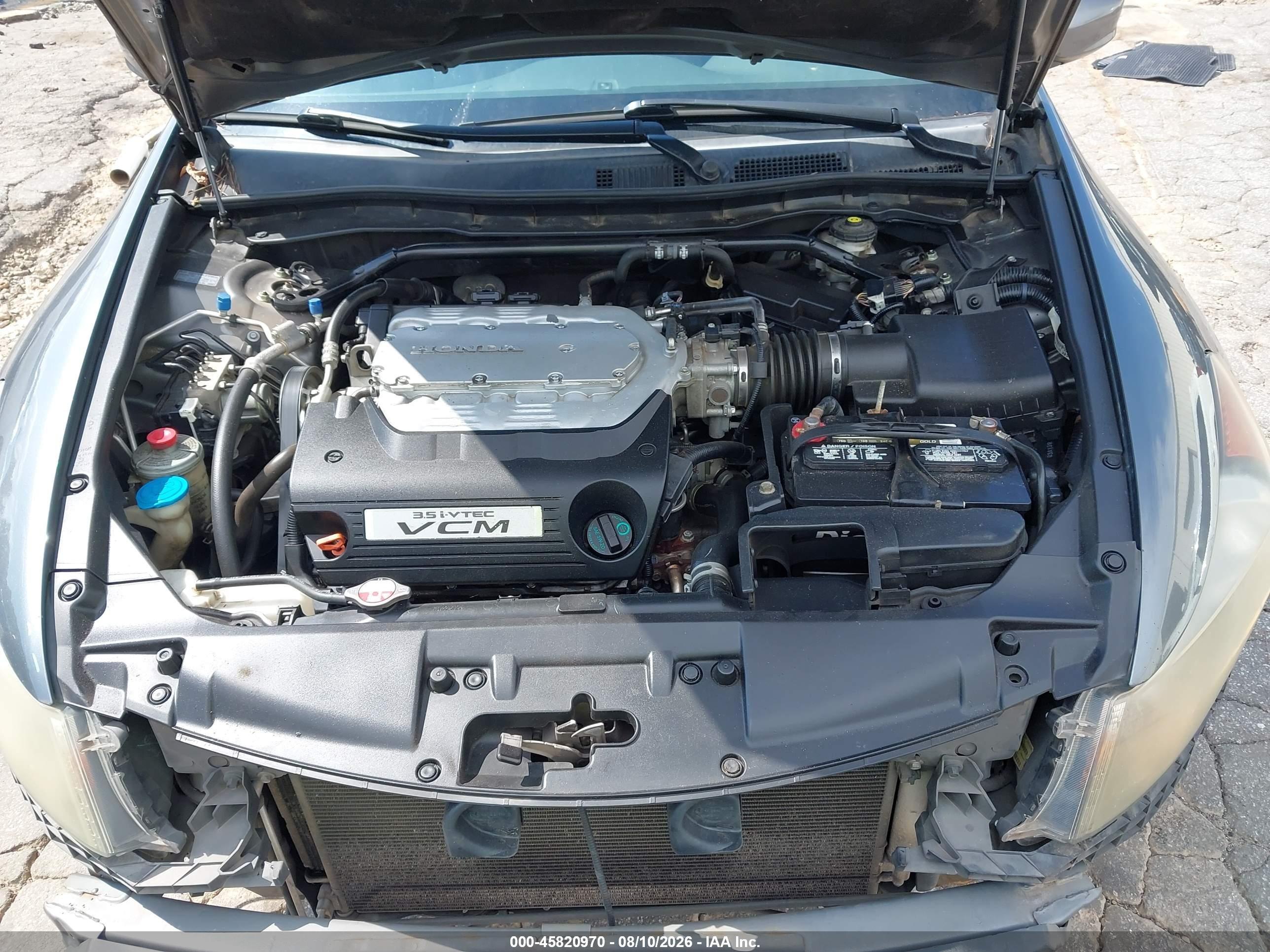 2010 Honda Accord 3.5 Ex-l Gray vin: 1HGCP3F84AA013774