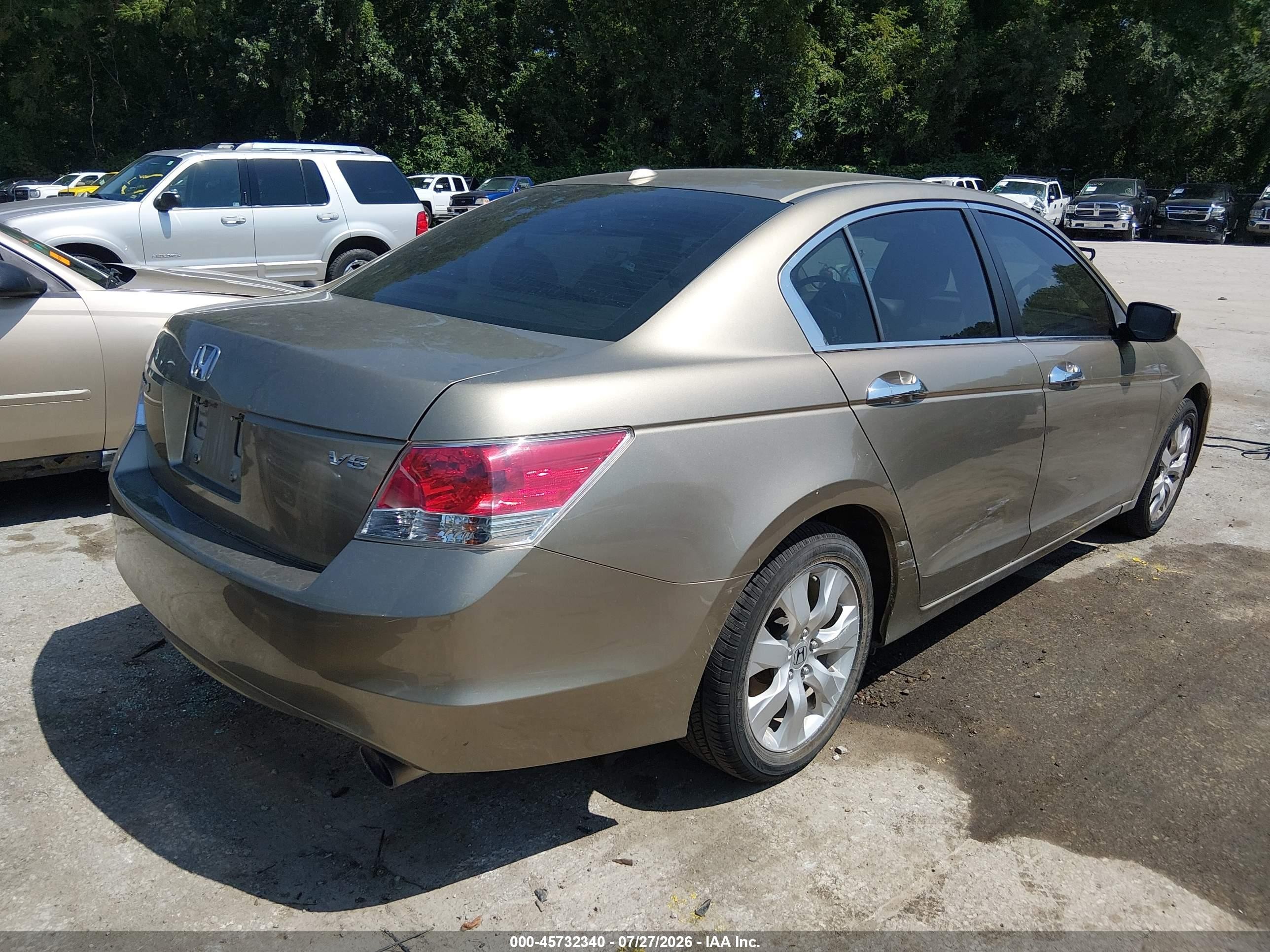 2010 Honda Accord 3.5 Ex-l Beige vin: 1HGCP3F84AA017694
