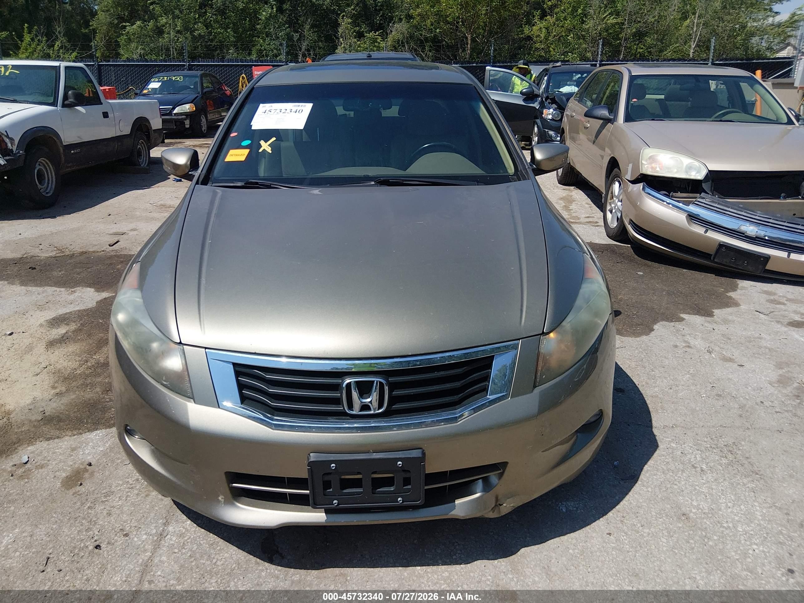 2010 Honda Accord 3.5 Ex-l Beige vin: 1HGCP3F84AA017694