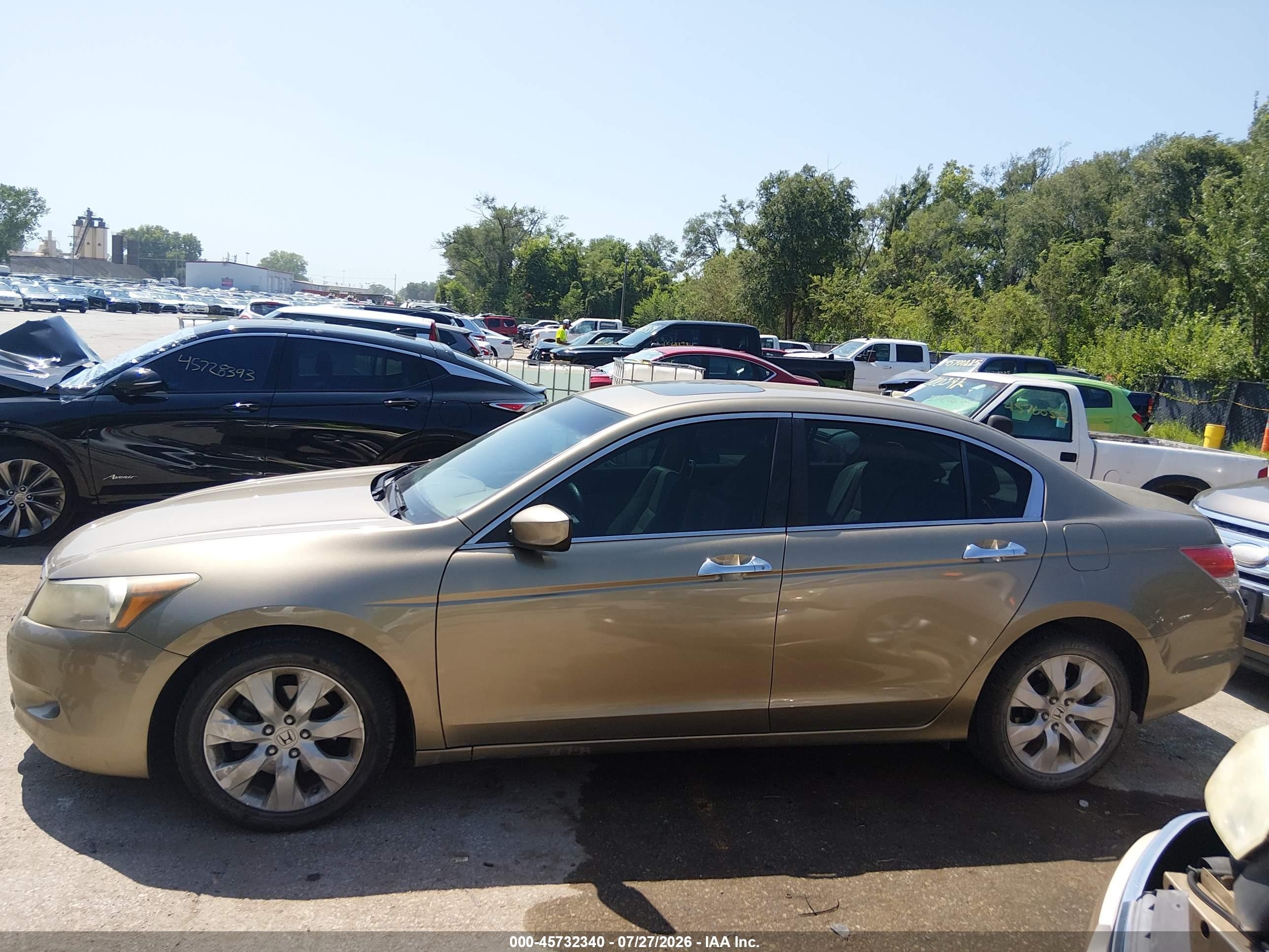 2010 Honda Accord 3.5 Ex-l Beige vin: 1HGCP3F84AA017694