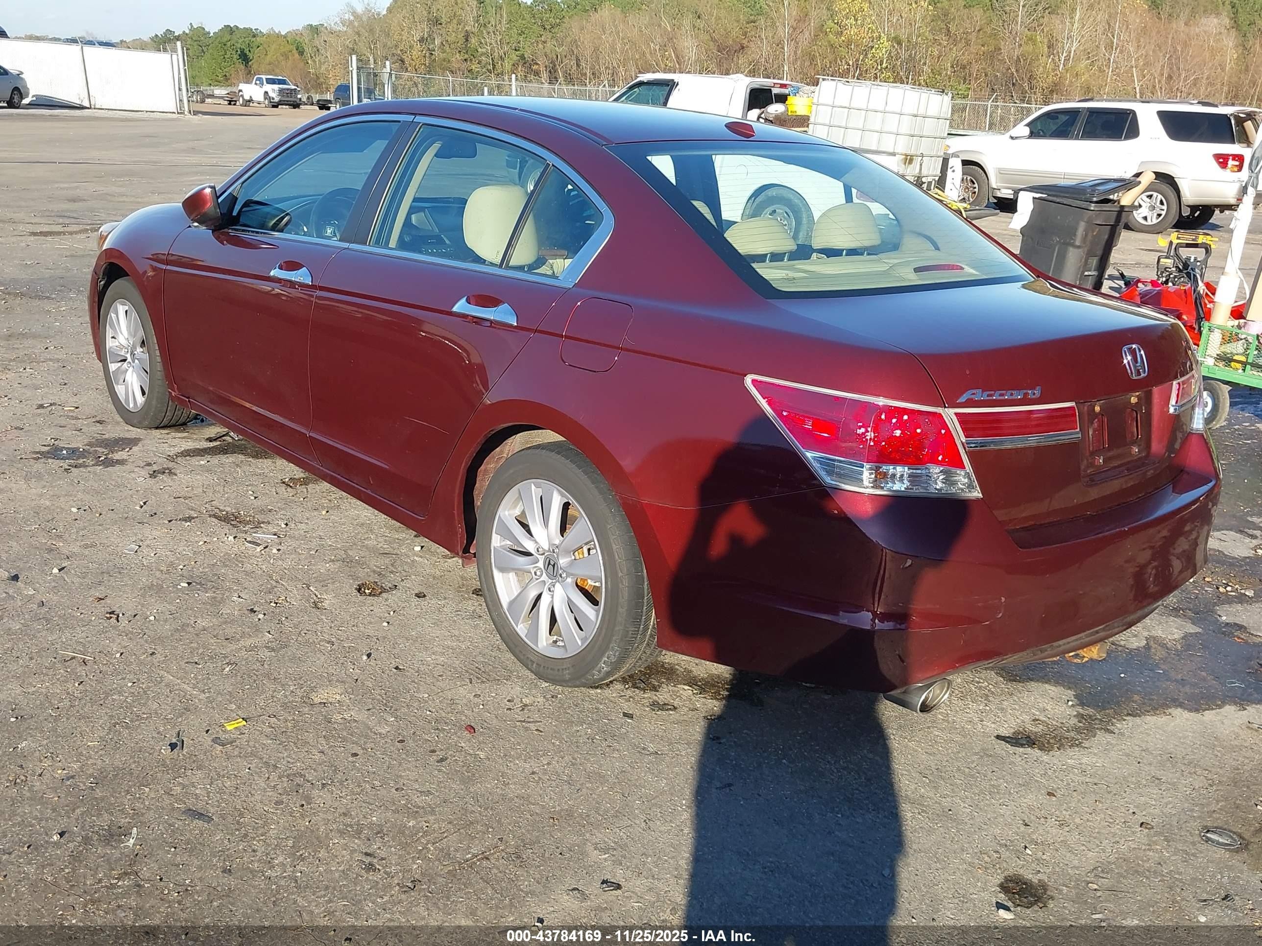 2011 Honda Accord 3.5 Ex-l Burgundy vin: 1HGCP3F84BA007832