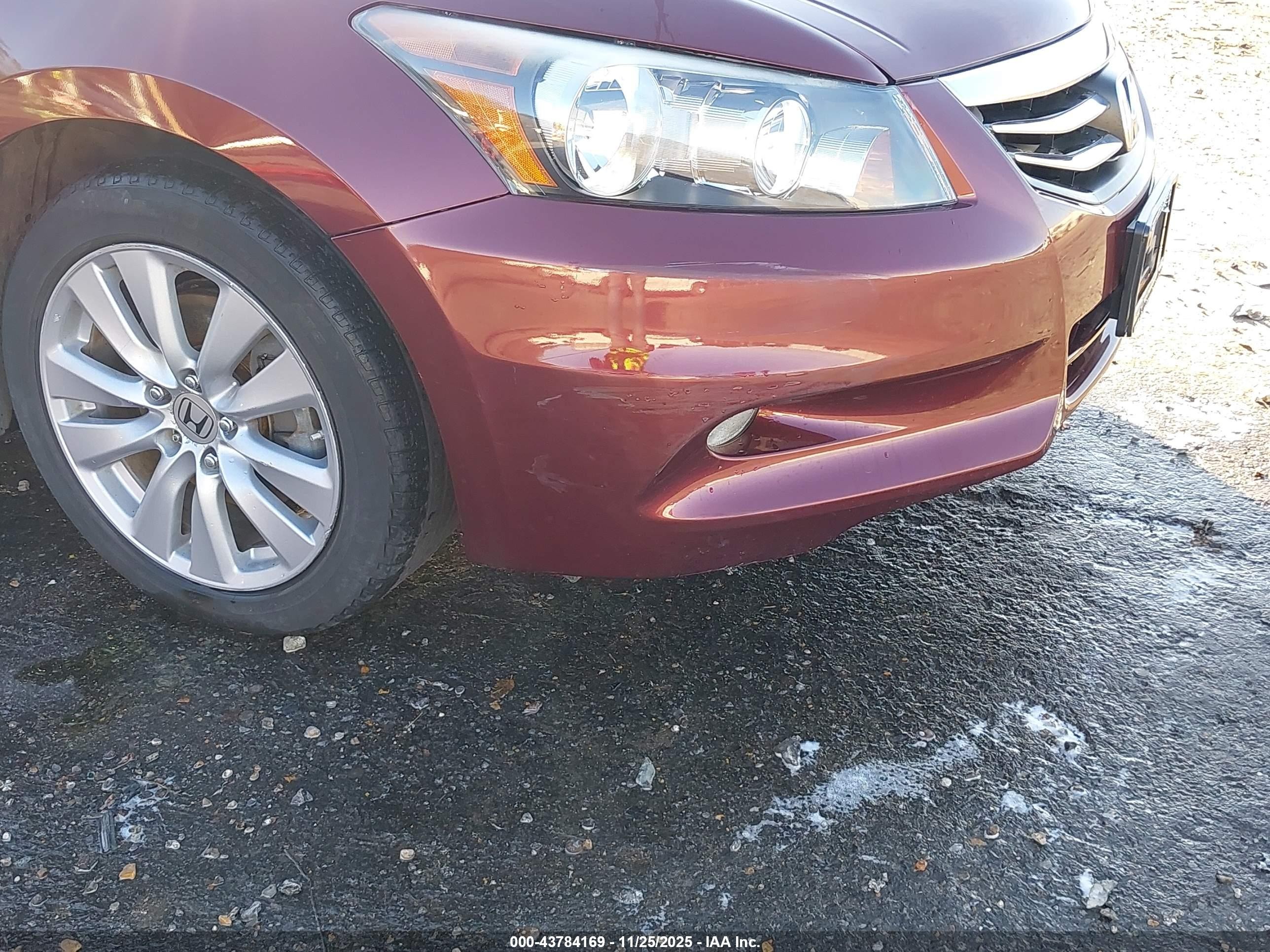 2011 Honda Accord 3.5 Ex-l Burgundy vin: 1HGCP3F84BA007832