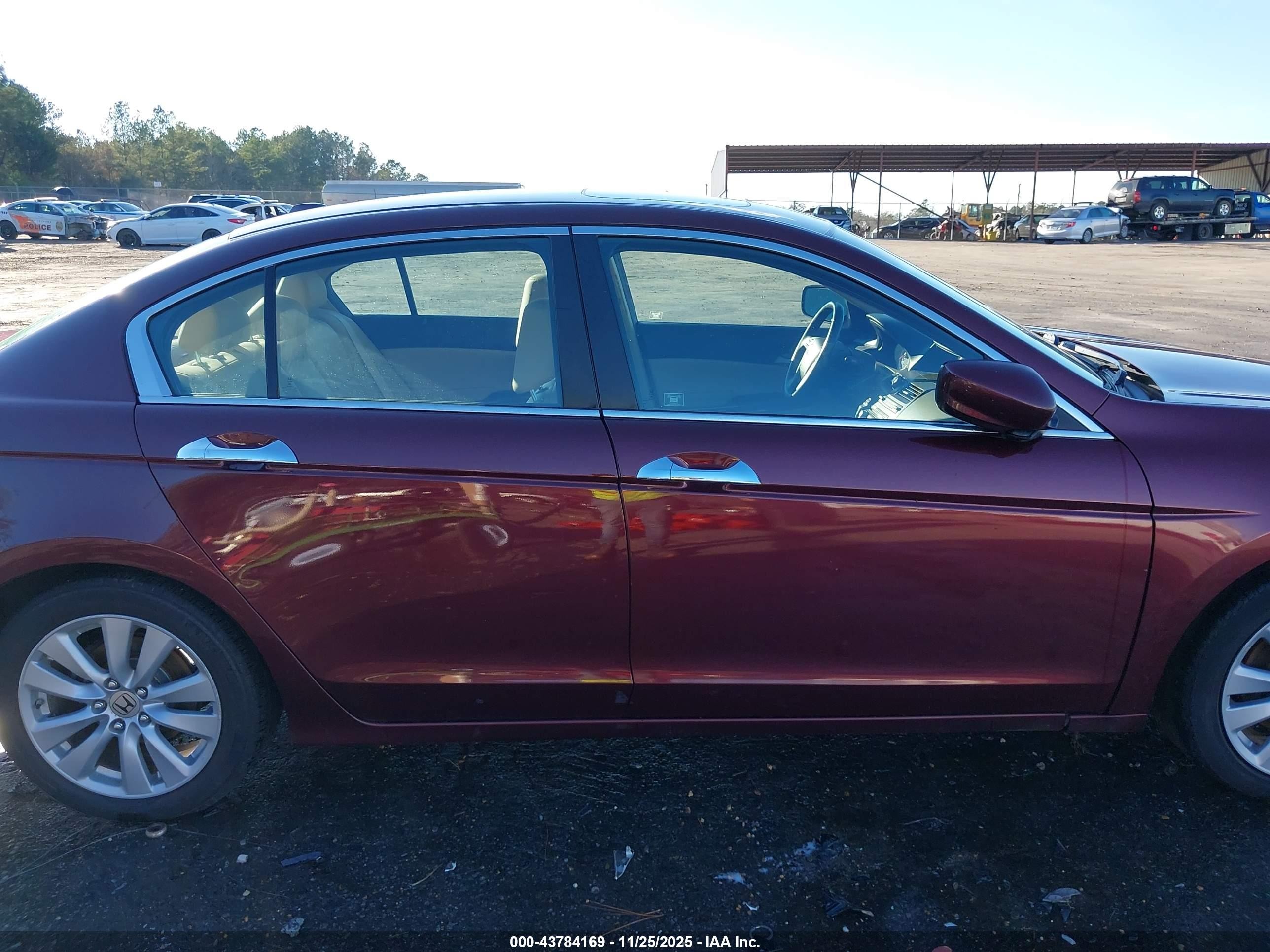2011 Honda Accord 3.5 Ex-l Burgundy vin: 1HGCP3F84BA007832