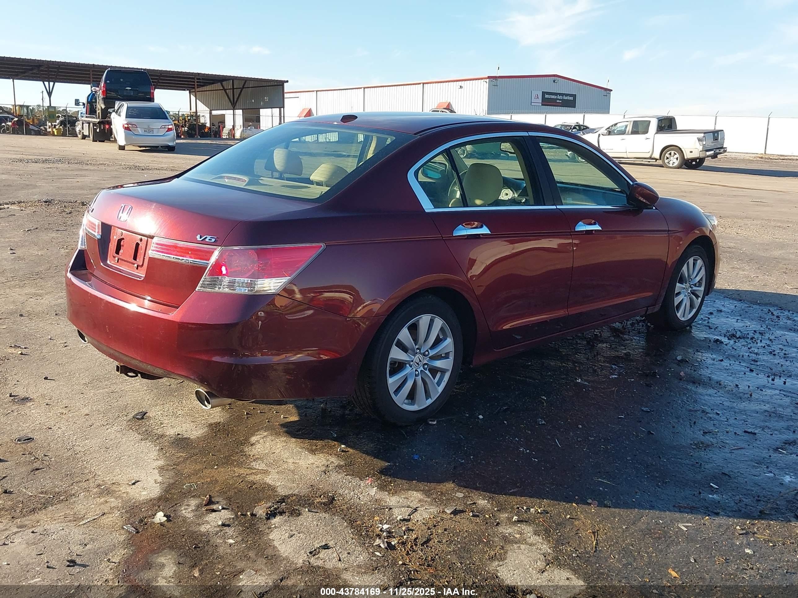 2011 Honda Accord 3.5 Ex-l Burgundy vin: 1HGCP3F84BA007832