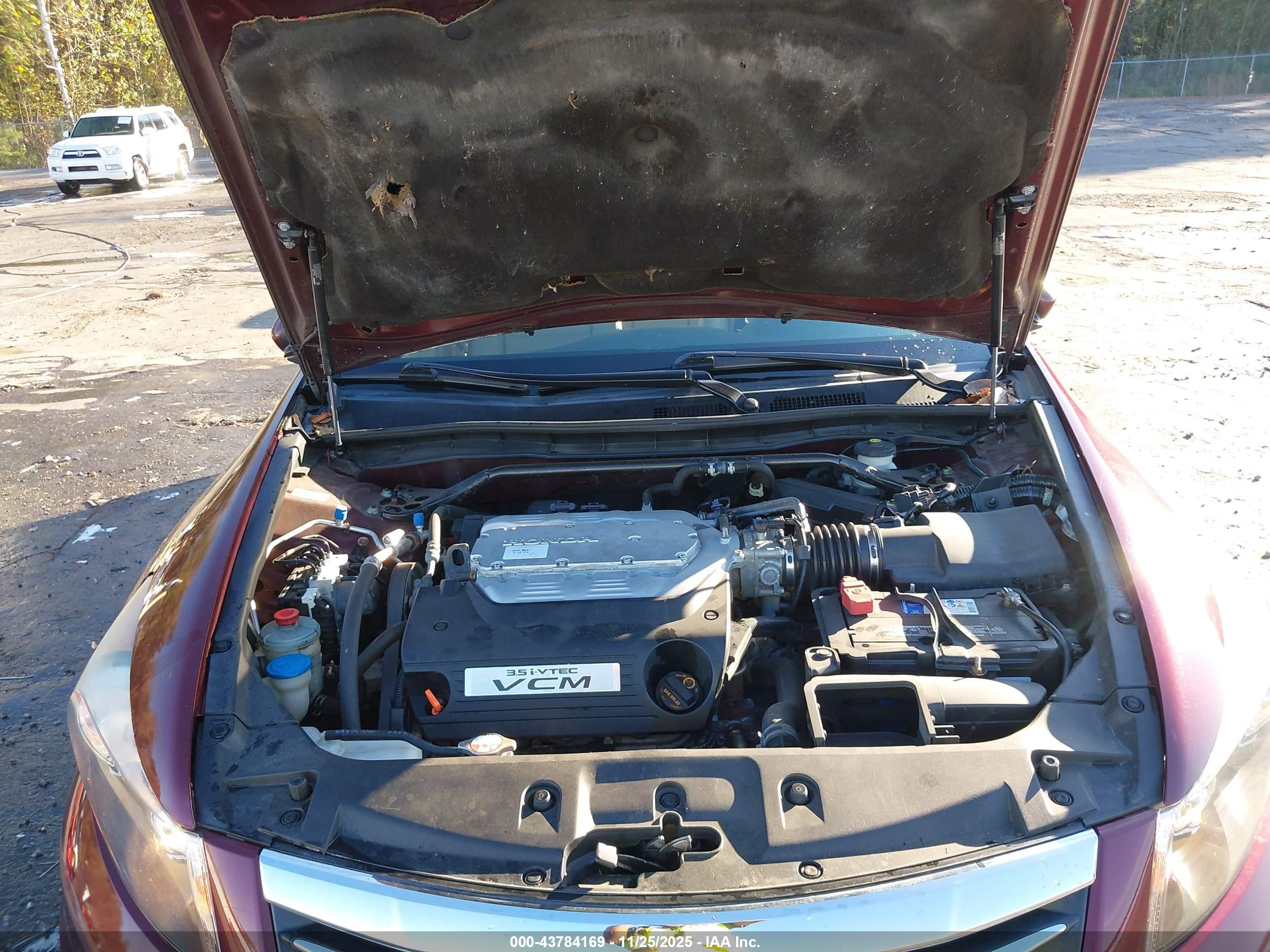 2011 Honda Accord 3.5 Ex-l Burgundy vin: 1HGCP3F84BA007832
