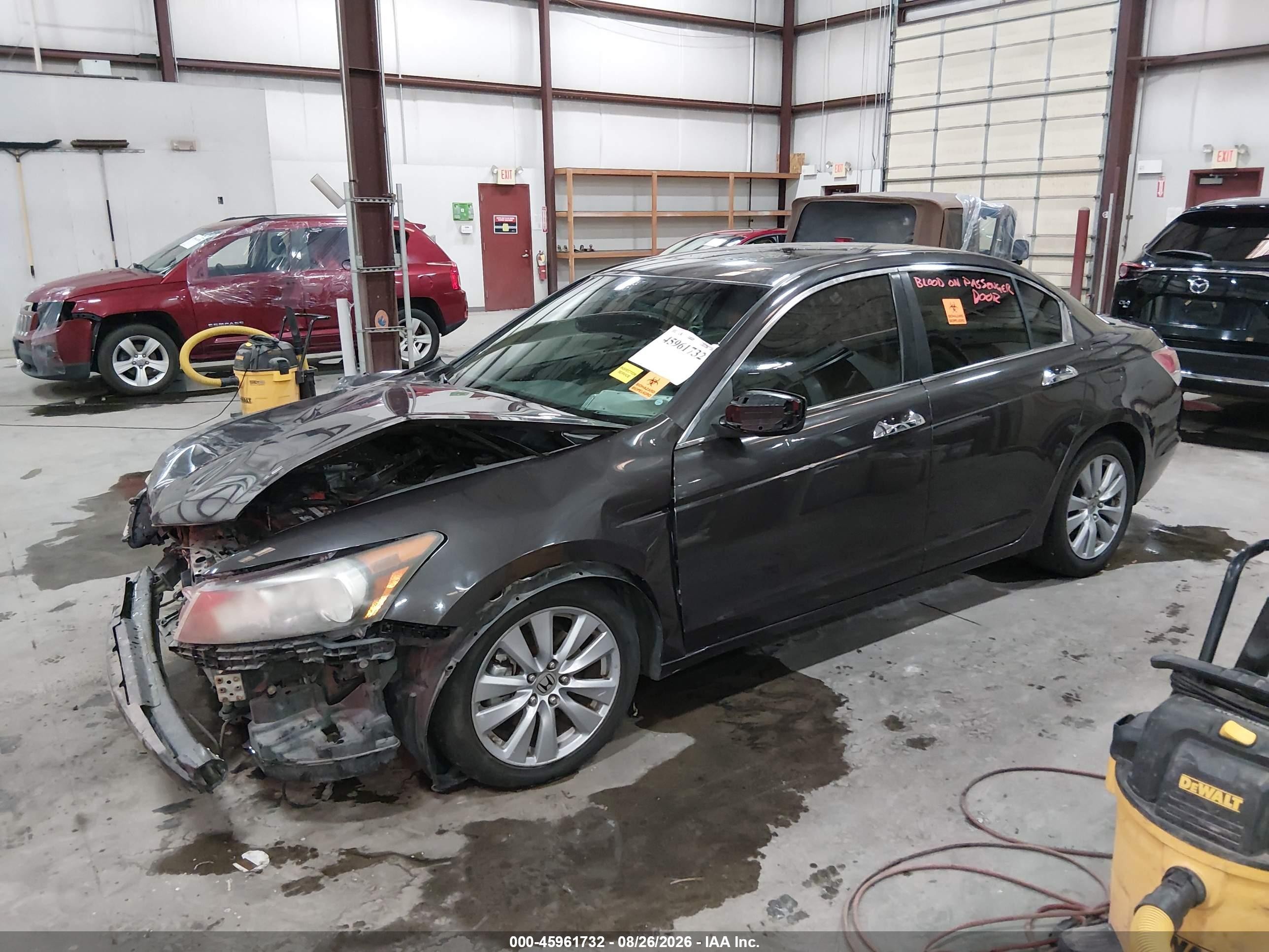 2011 Honda Accord 3.5 Ex-l Black vin: 1HGCP3F84BA008639