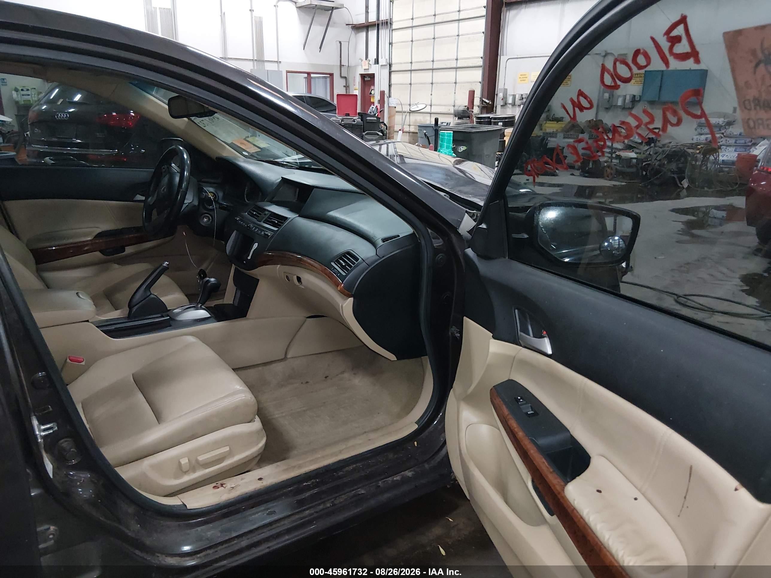 2011 Honda Accord 3.5 Ex-l Black vin: 1HGCP3F84BA008639