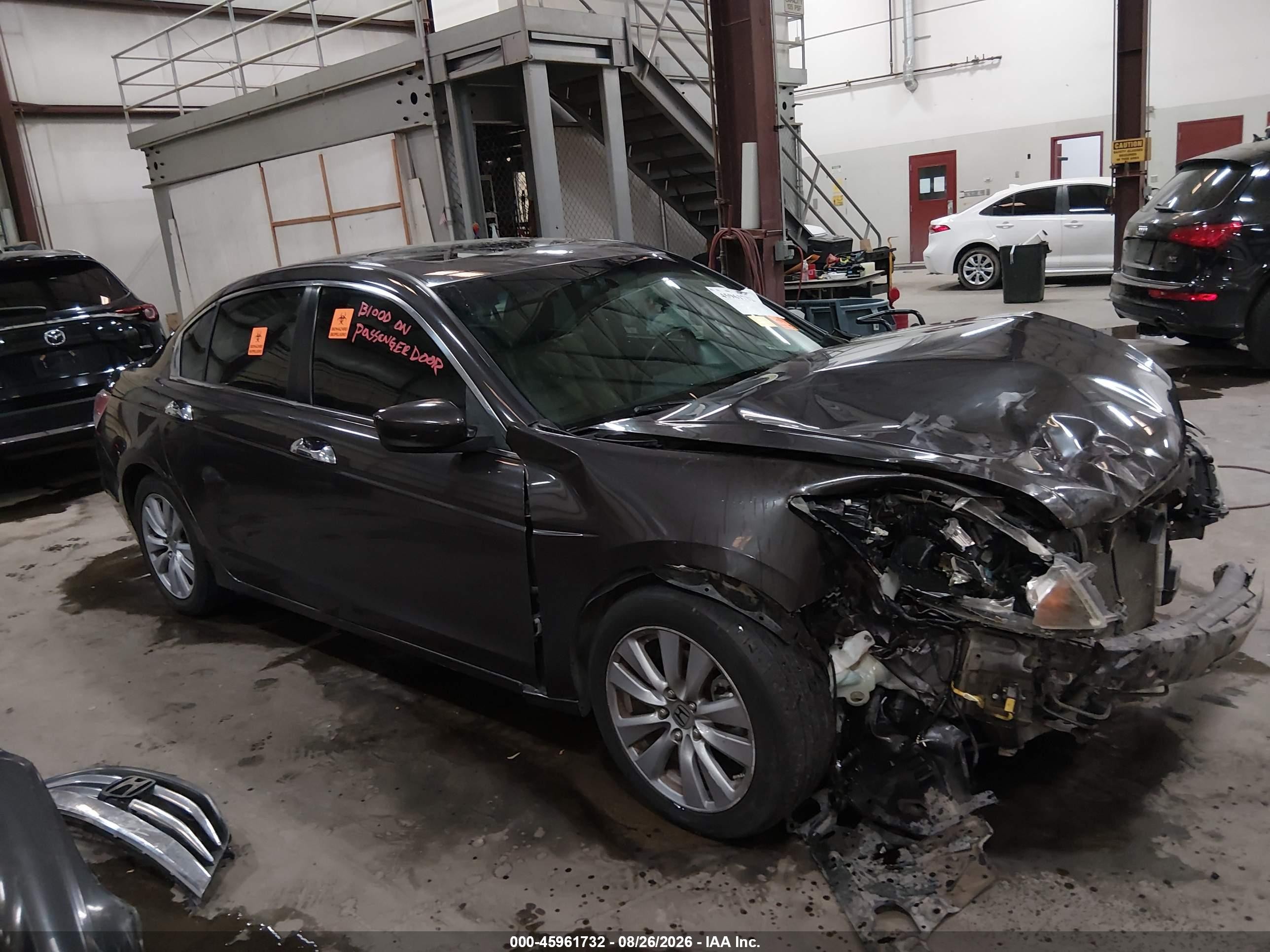 2011 Honda Accord 3.5 Ex-l Black vin: 1HGCP3F84BA008639