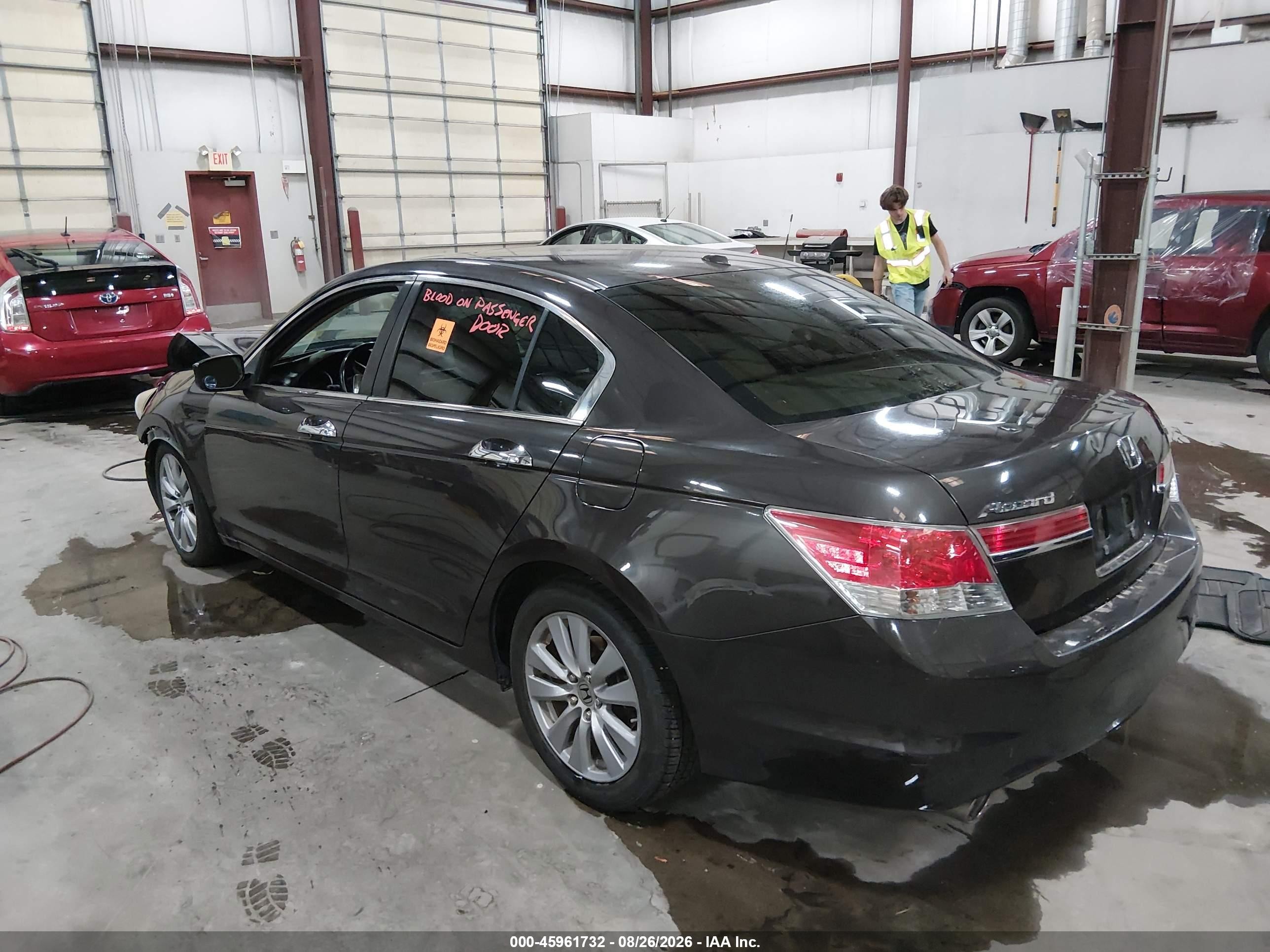 2011 Honda Accord 3.5 Ex-l Black vin: 1HGCP3F84BA008639