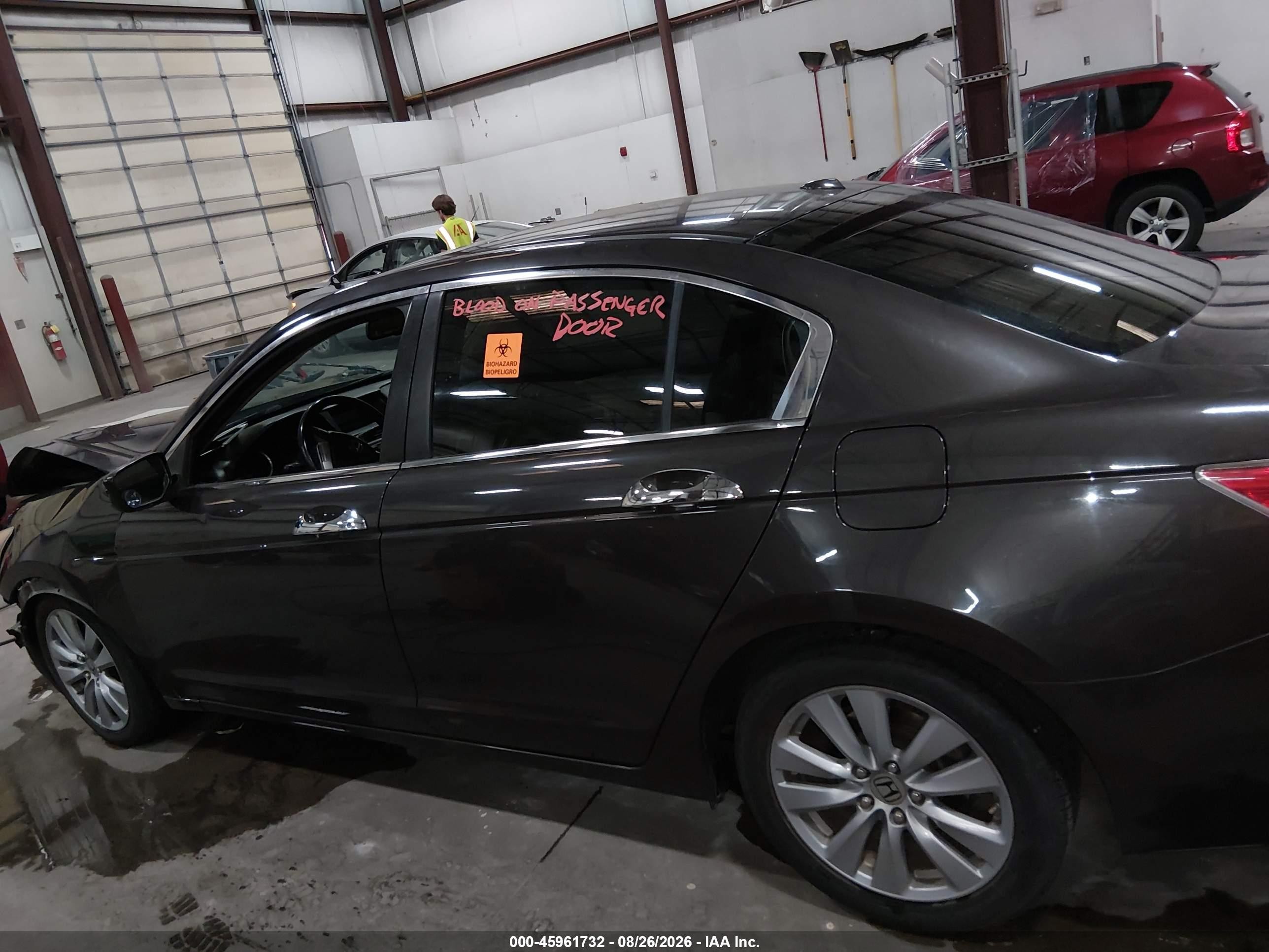 2011 Honda Accord 3.5 Ex-l Black vin: 1HGCP3F84BA008639