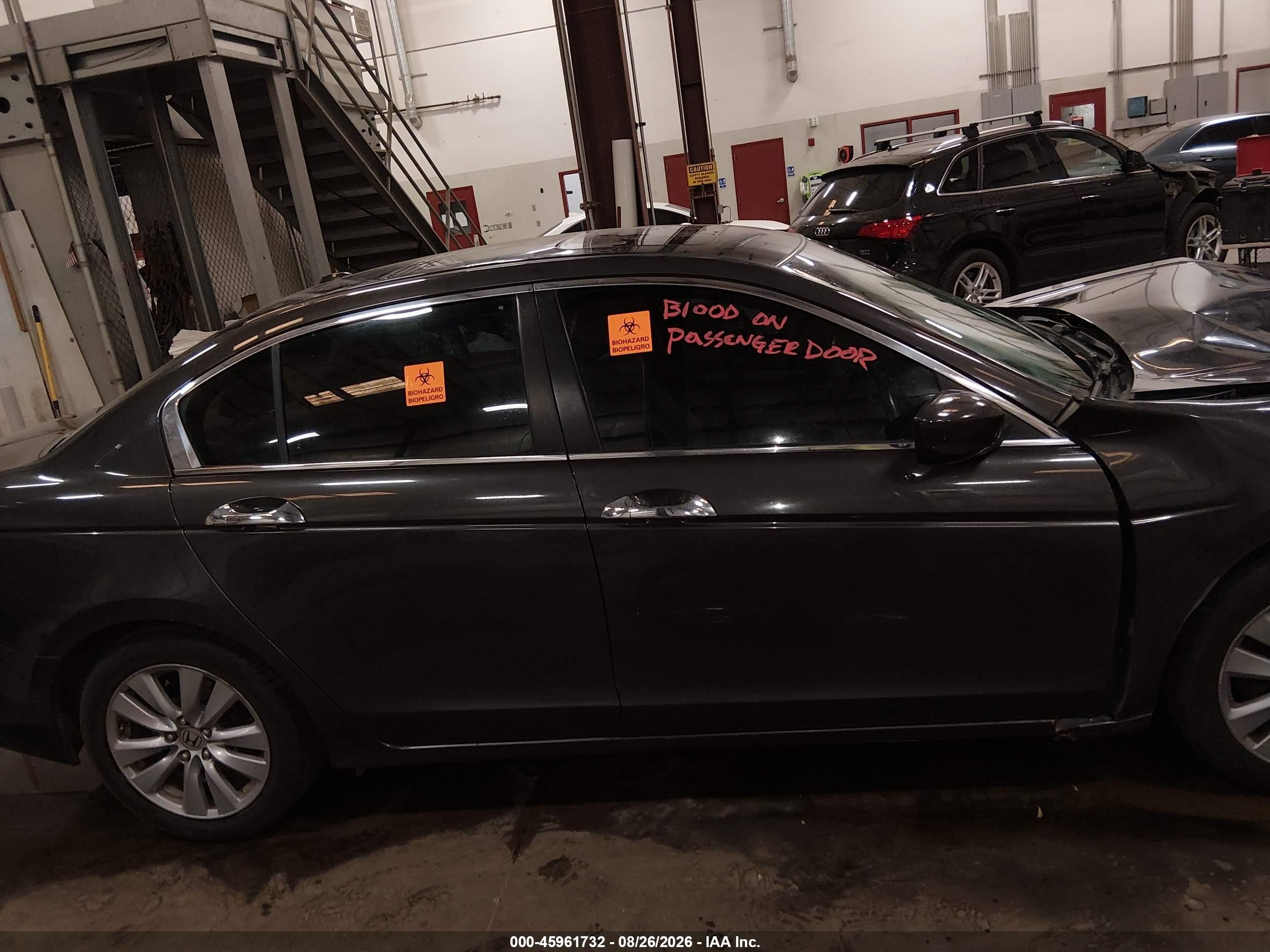 2011 Honda Accord 3.5 Ex-l Black vin: 1HGCP3F84BA008639