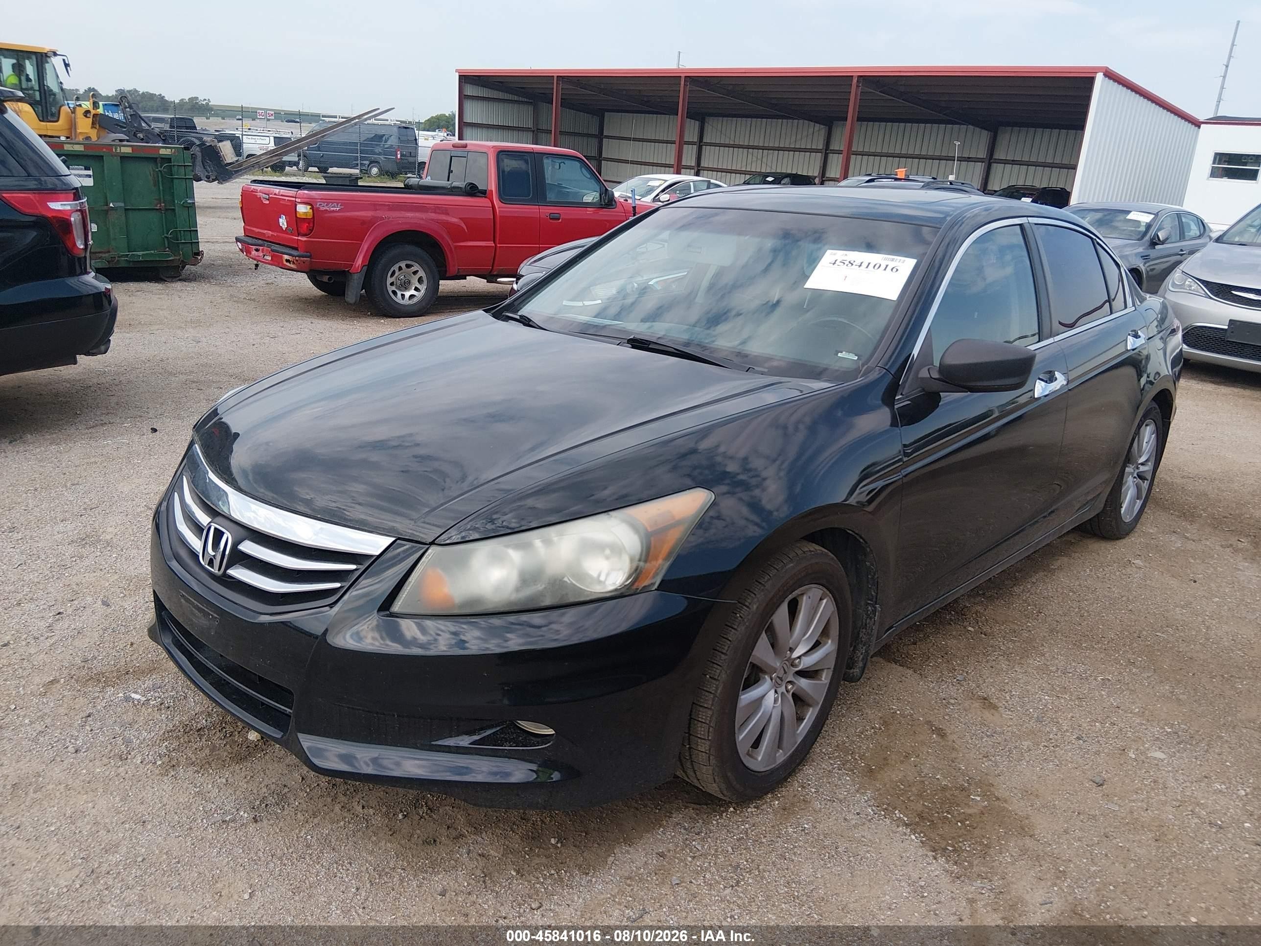 2011 Honda Accord 3.5 Ex-l Black vin: 1HGCP3F84BA011119