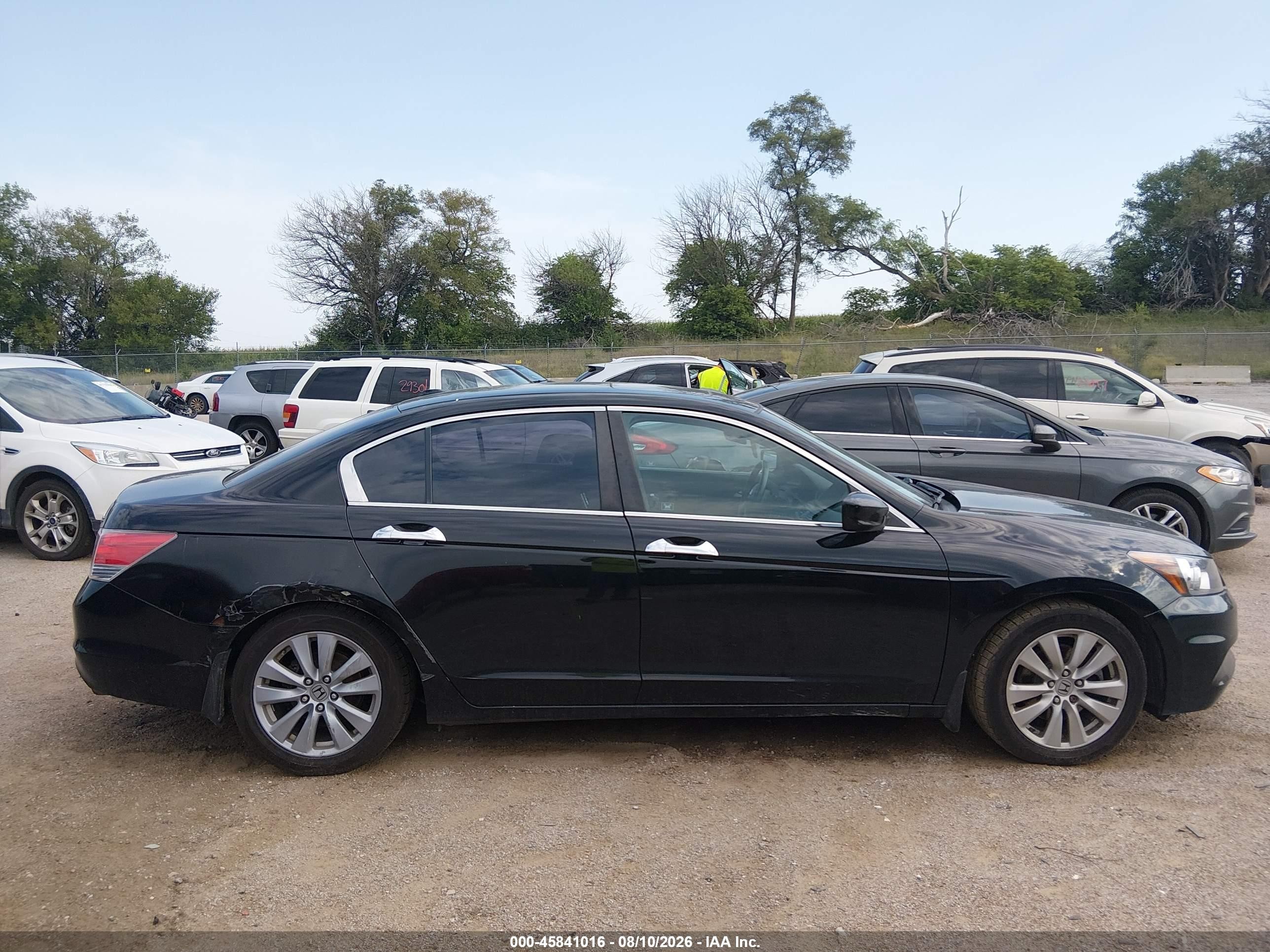 2011 Honda Accord 3.5 Ex-l Black vin: 1HGCP3F84BA011119