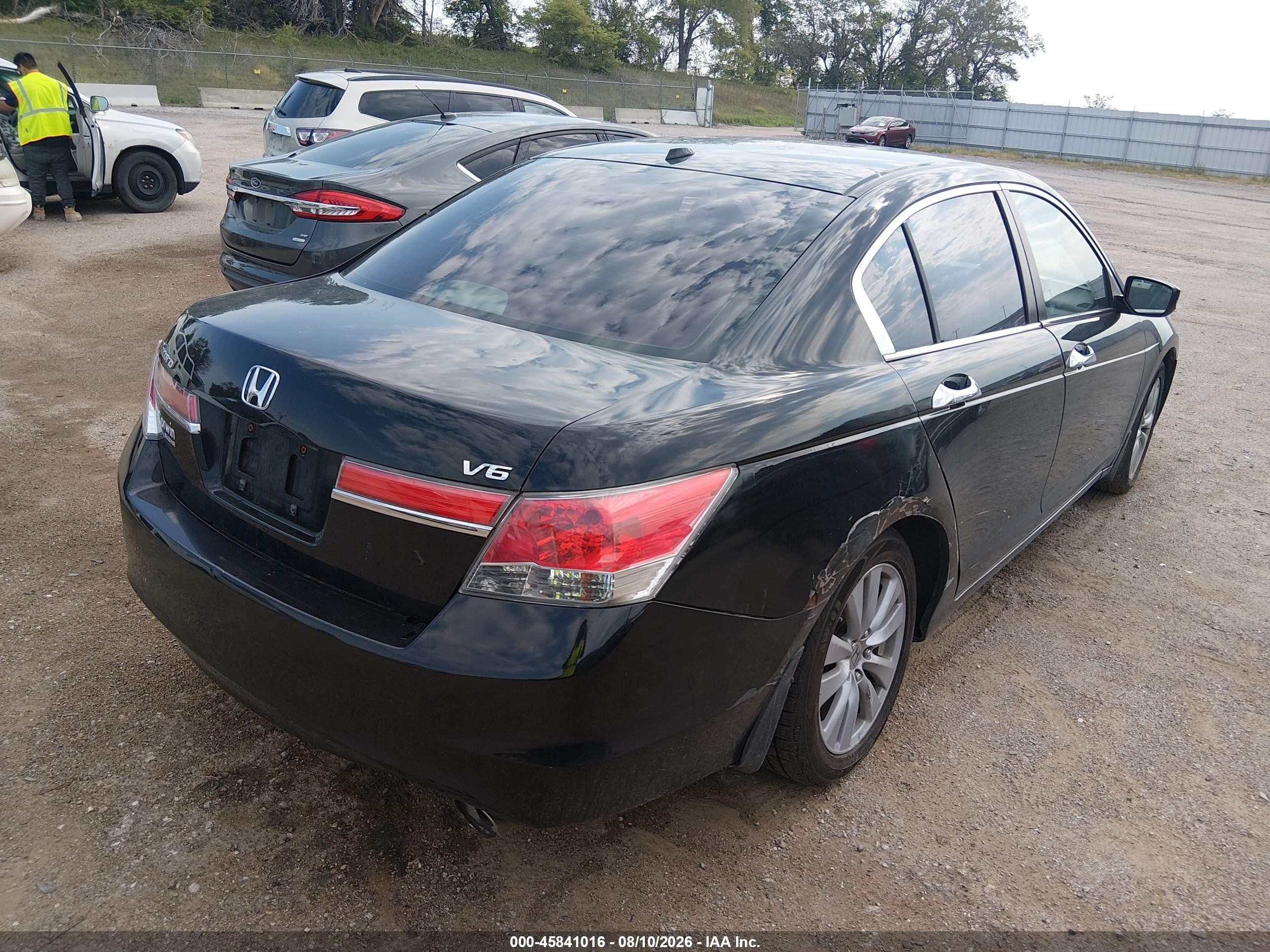 2011 Honda Accord 3.5 Ex-l Black vin: 1HGCP3F84BA011119