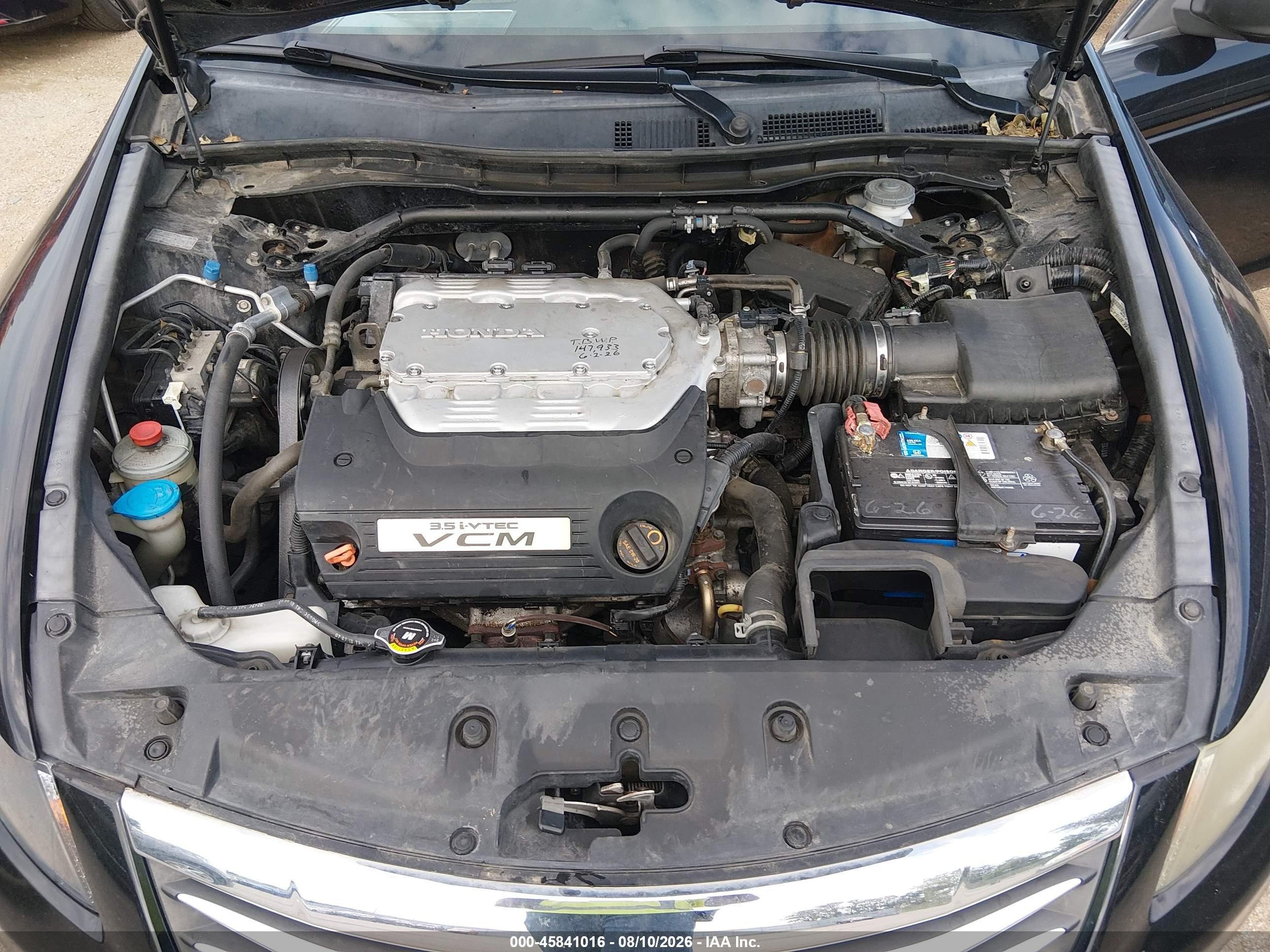 2011 Honda Accord 3.5 Ex-l Black vin: 1HGCP3F84BA011119