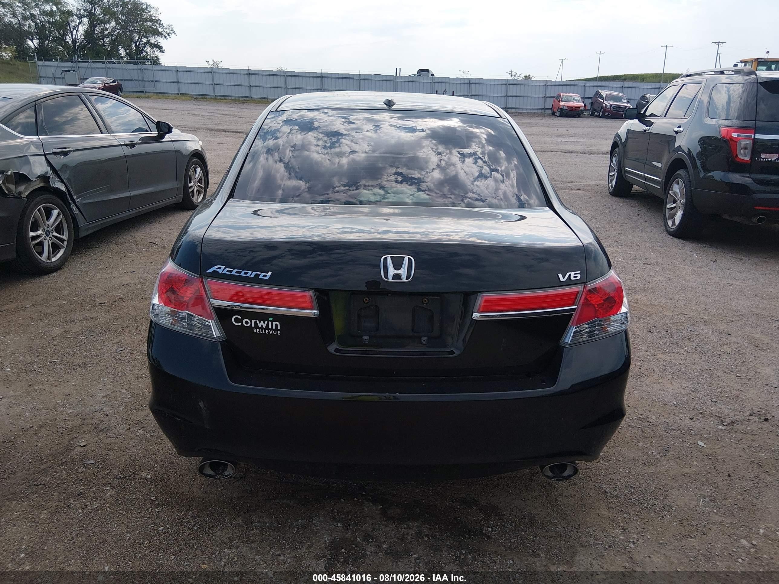 2011 Honda Accord 3.5 Ex-l Black vin: 1HGCP3F84BA011119