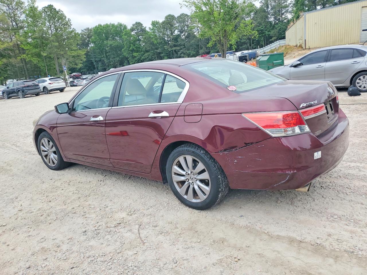 2011 Honda Accord Exl Burgundy vin: 1HGCP3F84BA022055