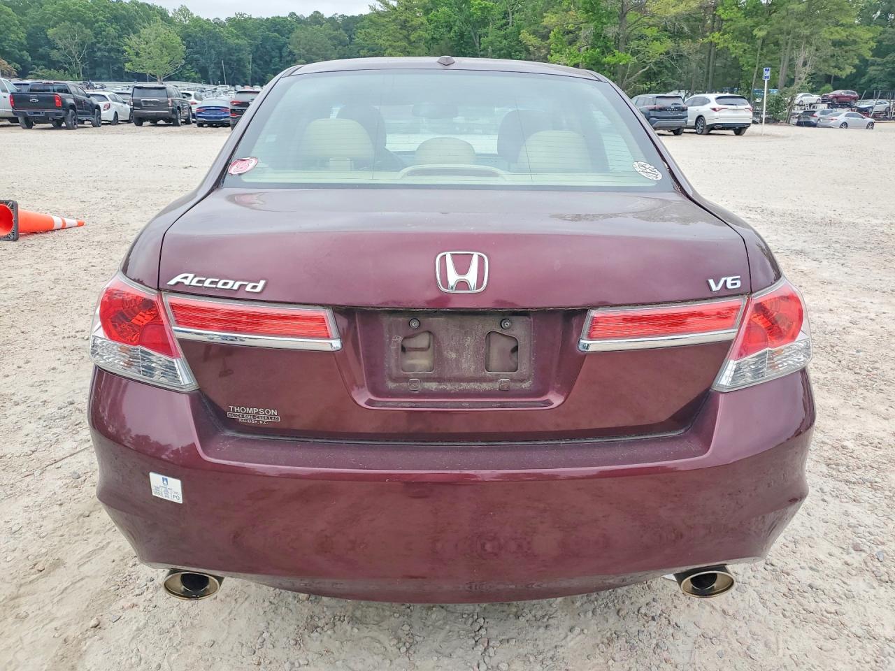 2011 Honda Accord Exl Burgundy vin: 1HGCP3F84BA022055