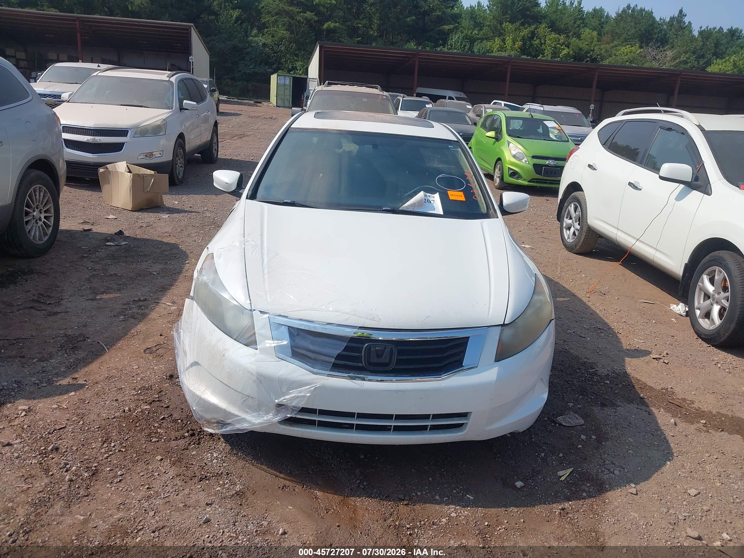 2011 Honda Accord 3.5 Ex-l White vin: 1HGCP3F84BA026381