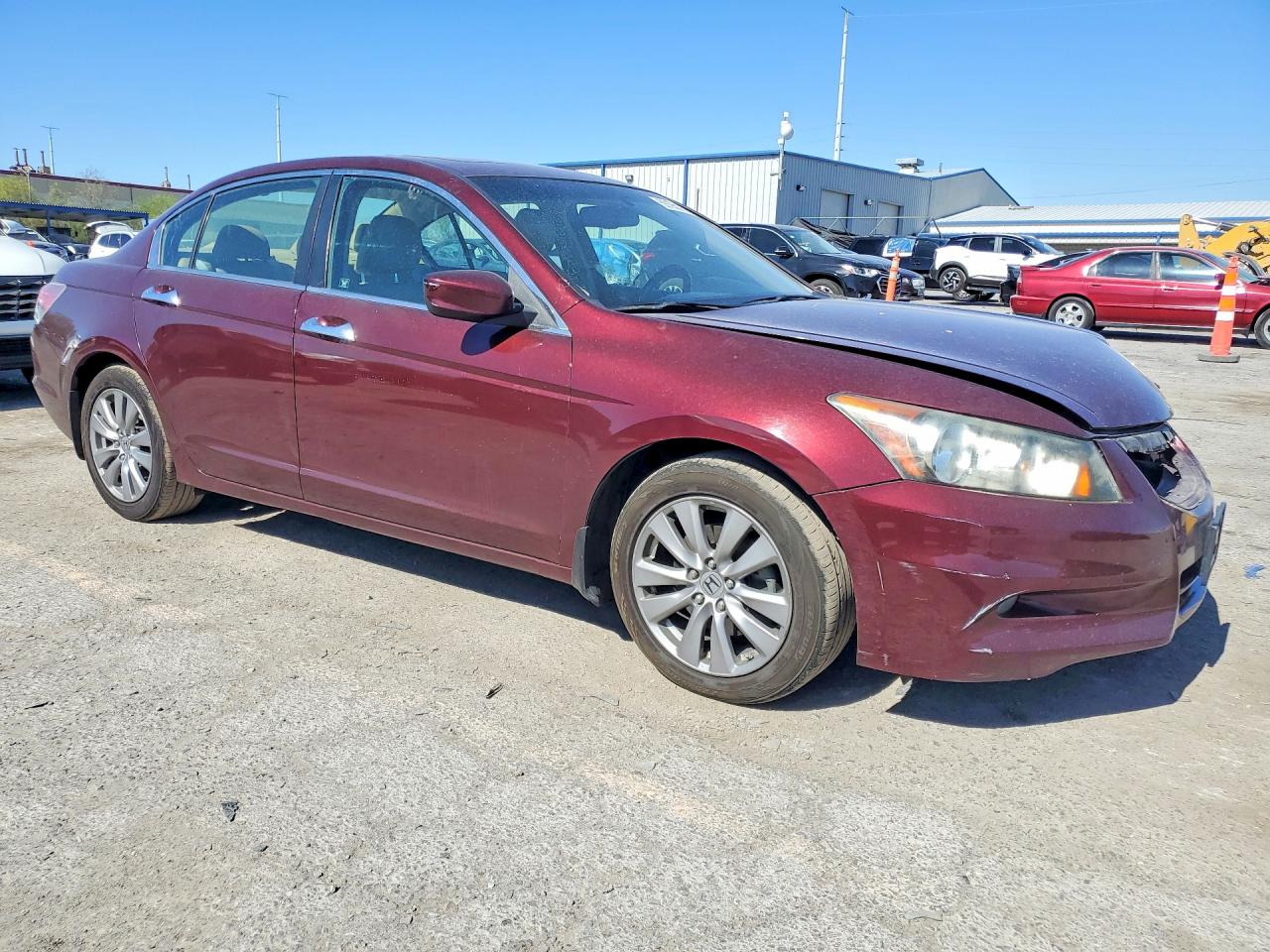 2011 Honda Accord Exl Бордовый vin: 1HGCP3F84BA028633