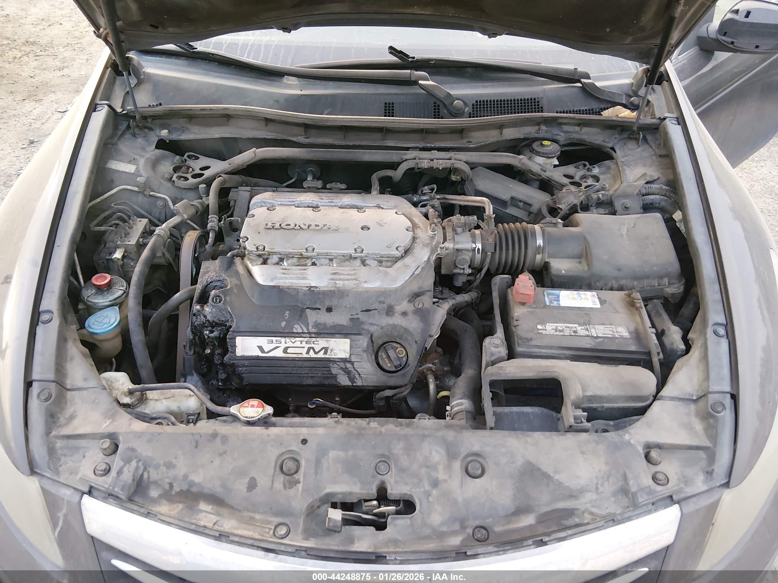 2012 Honda Accord Sdn 3.5 Ex-l/ex-l Gray vin: 1HGCP3F84CA000056