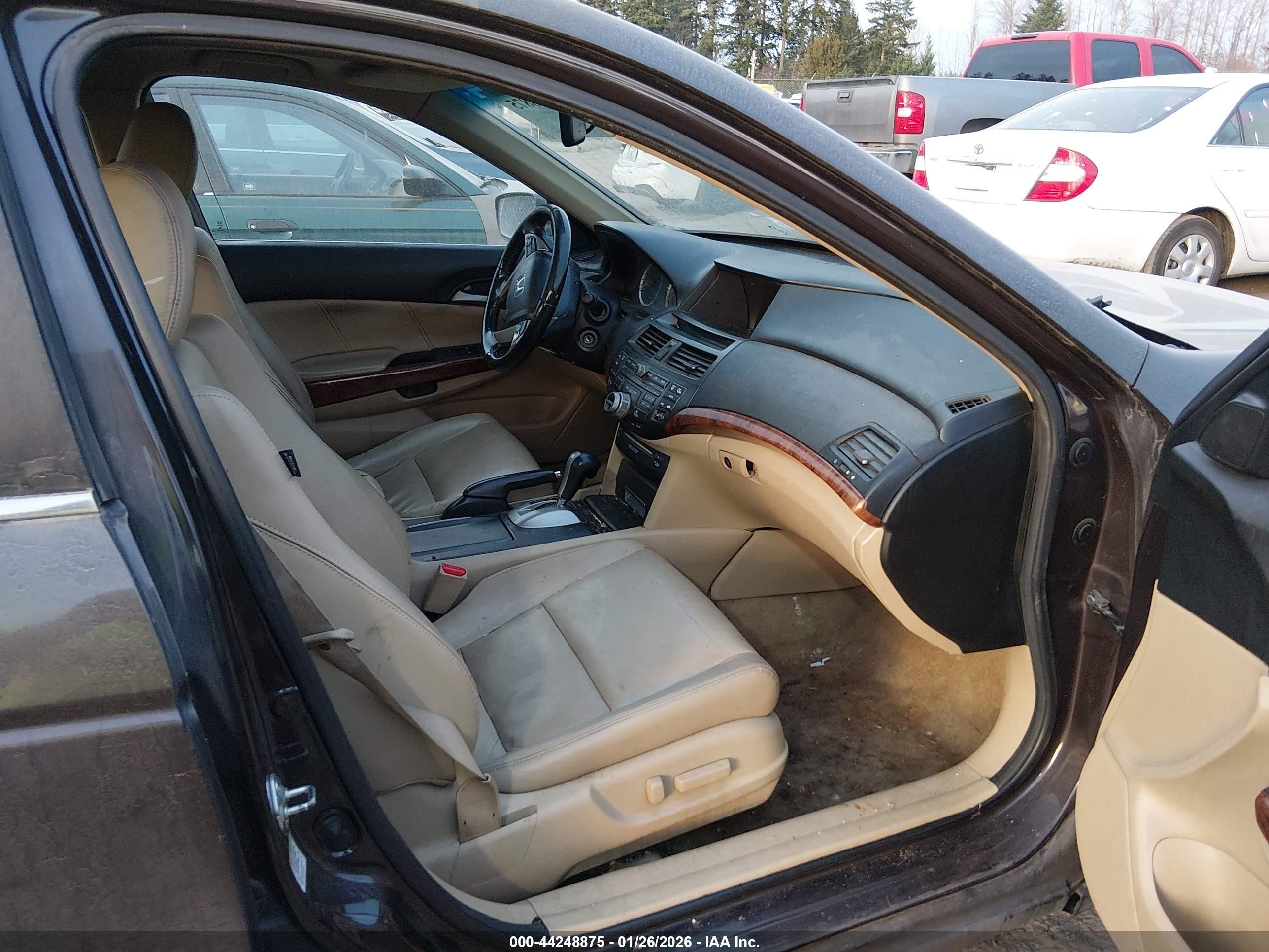 2012 Honda Accord Sdn 3.5 Ex-l/ex-l Gray vin: 1HGCP3F84CA000056
