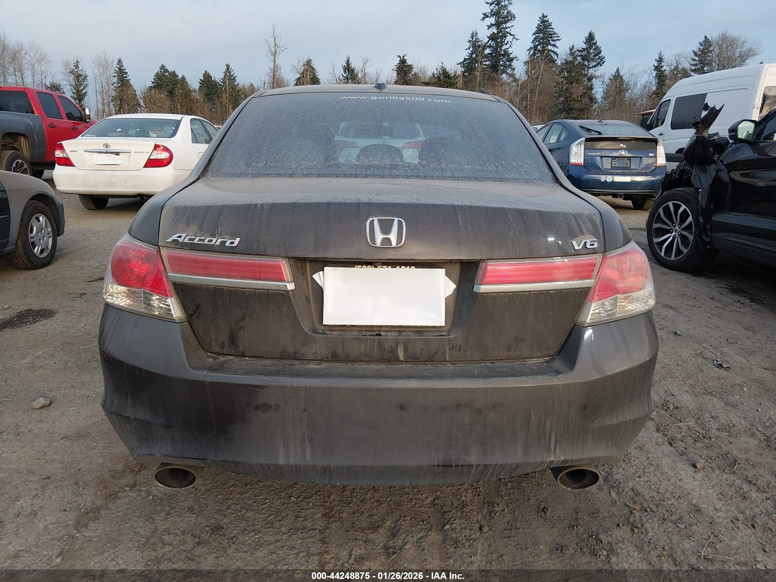 2012 Honda Accord Sdn 3.5 Ex-l/ex-l Gray vin: 1HGCP3F84CA000056