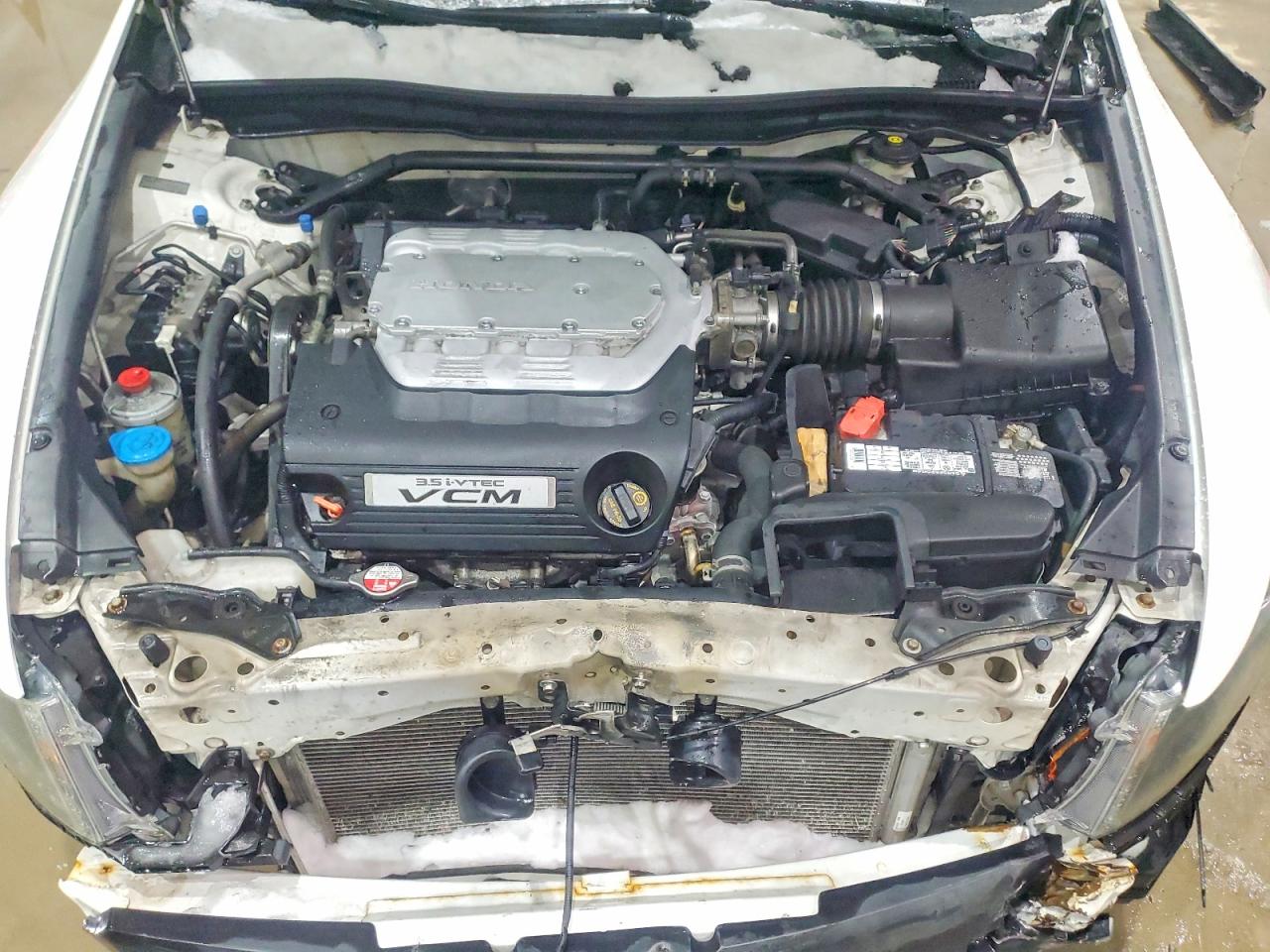 2012 Honda Accord Exl White vin: 1HGCP3F84CA001725