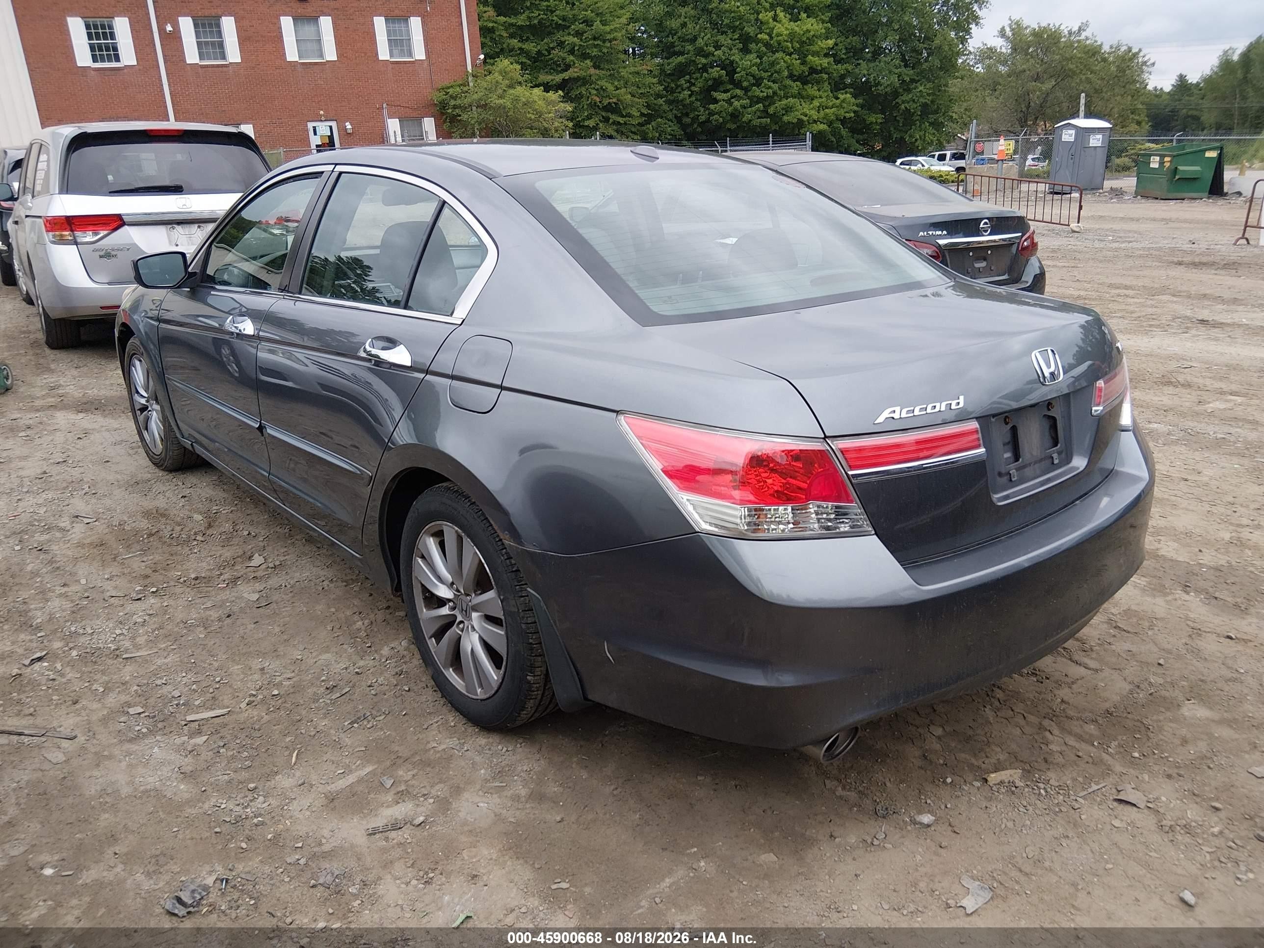 2012 Honda Accord 3.5 Ex-l Gray vin: 1HGCP3F84CA006441