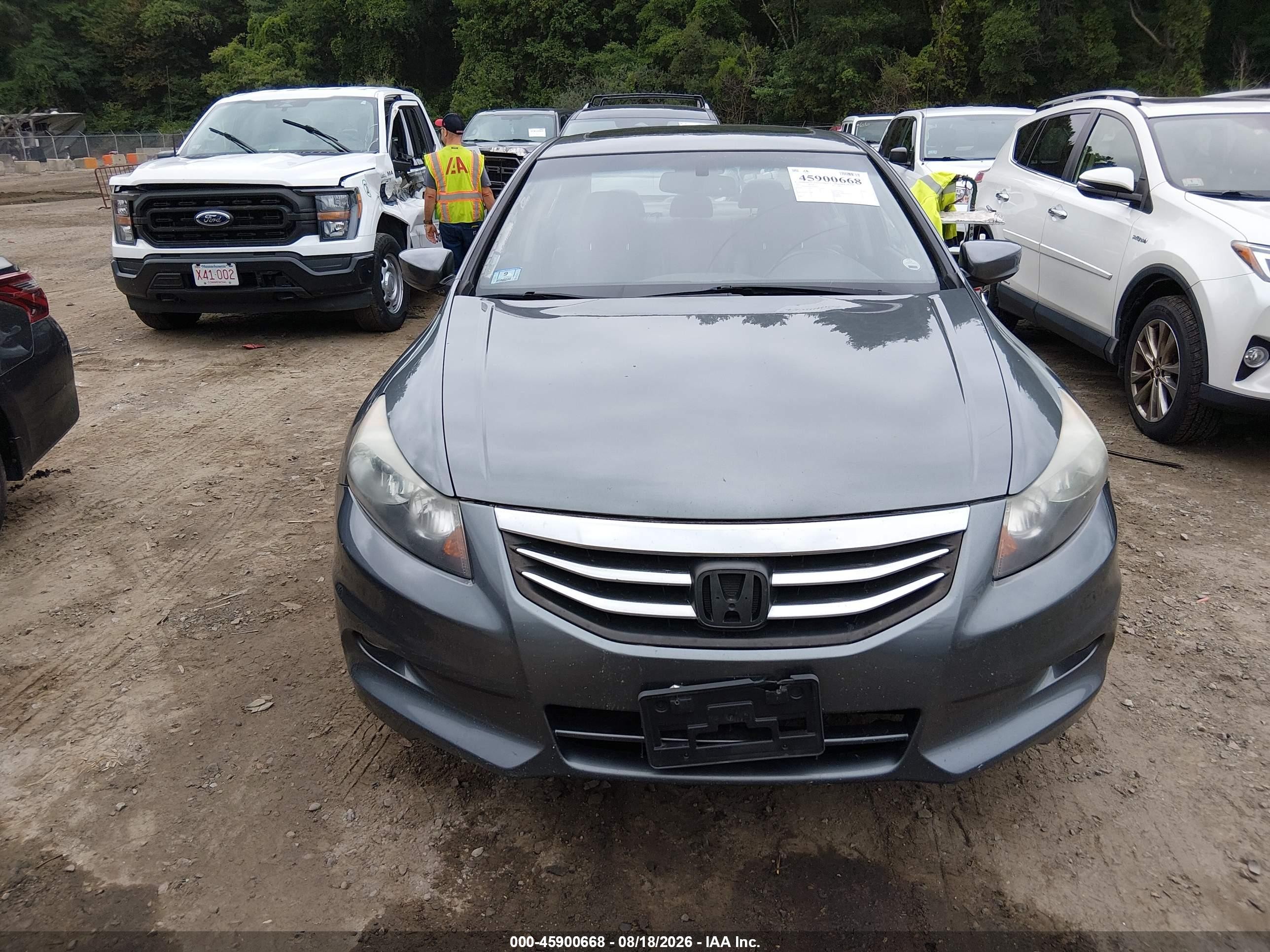 2012 Honda Accord 3.5 Ex-l Gray vin: 1HGCP3F84CA006441