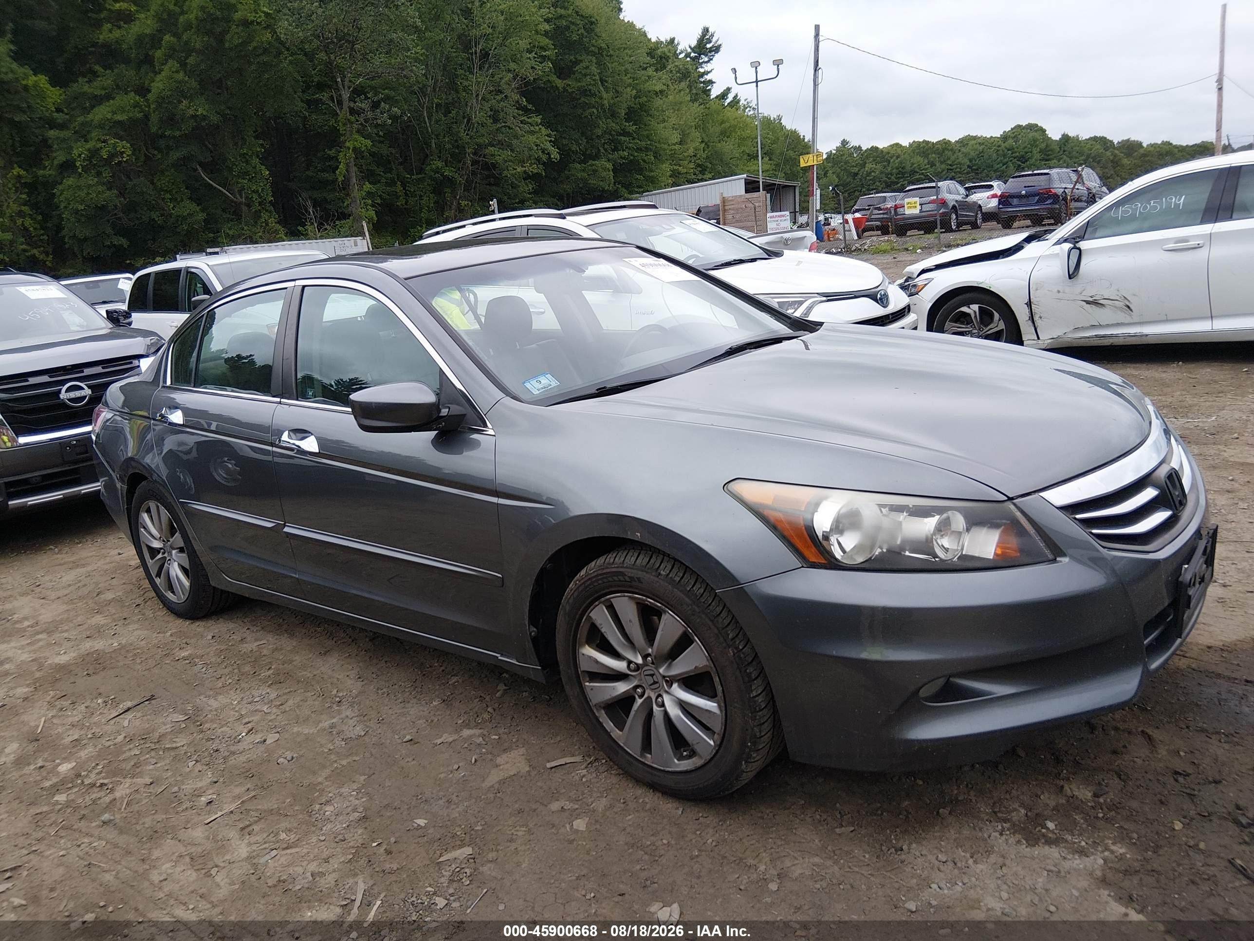 2012 Honda Accord 3.5 Ex-l Gray vin: 1HGCP3F84CA006441