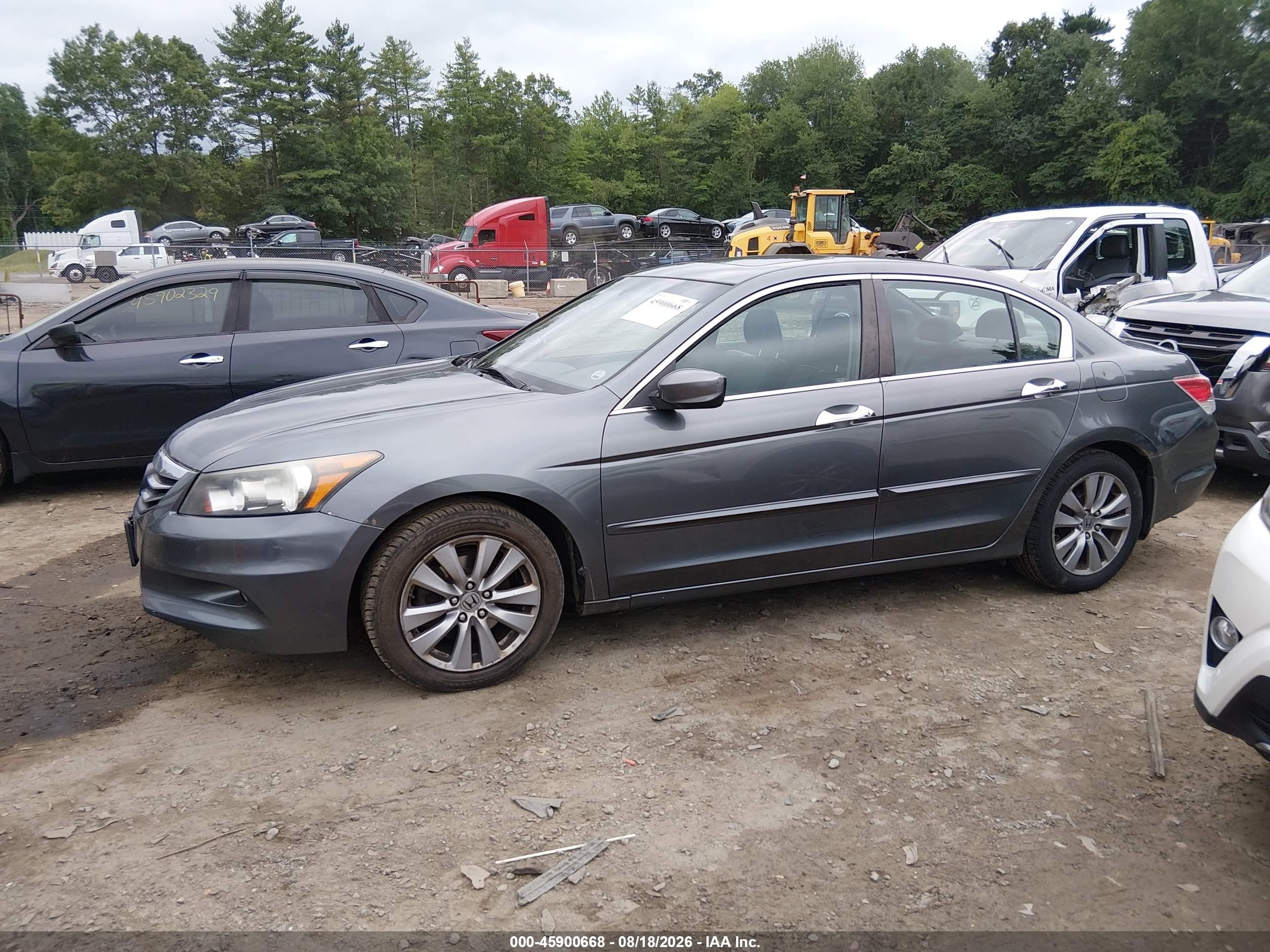 2012 Honda Accord 3.5 Ex-l Gray vin: 1HGCP3F84CA006441
