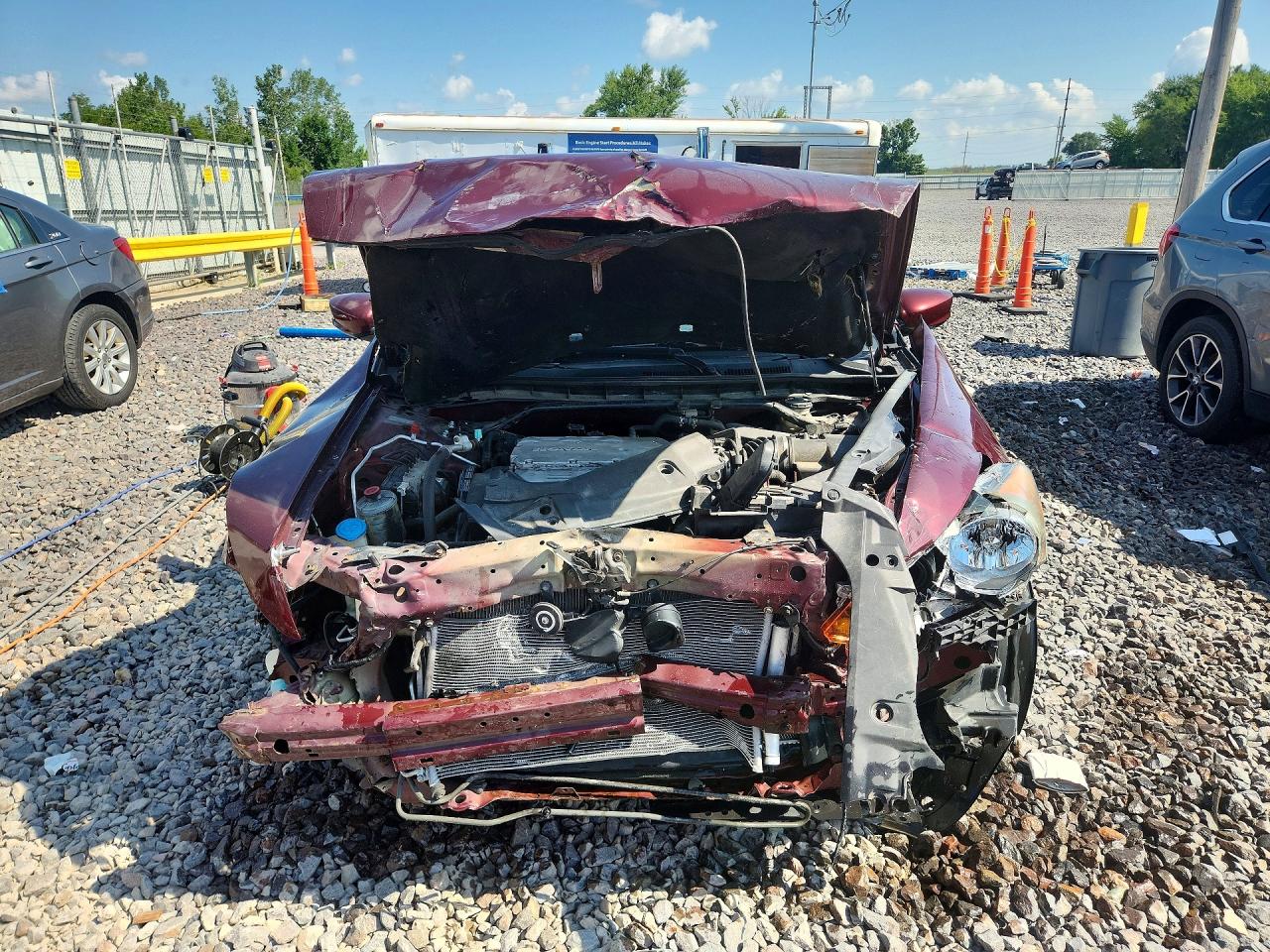 2012 Honda Accord Exl Burgundy vin: 1HGCP3F84CA010795
