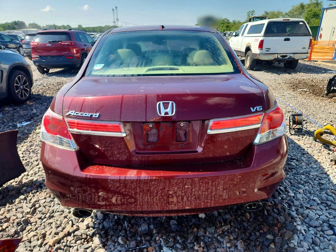 2012 Honda Accord Exl Burgundy vin: 1HGCP3F84CA010795