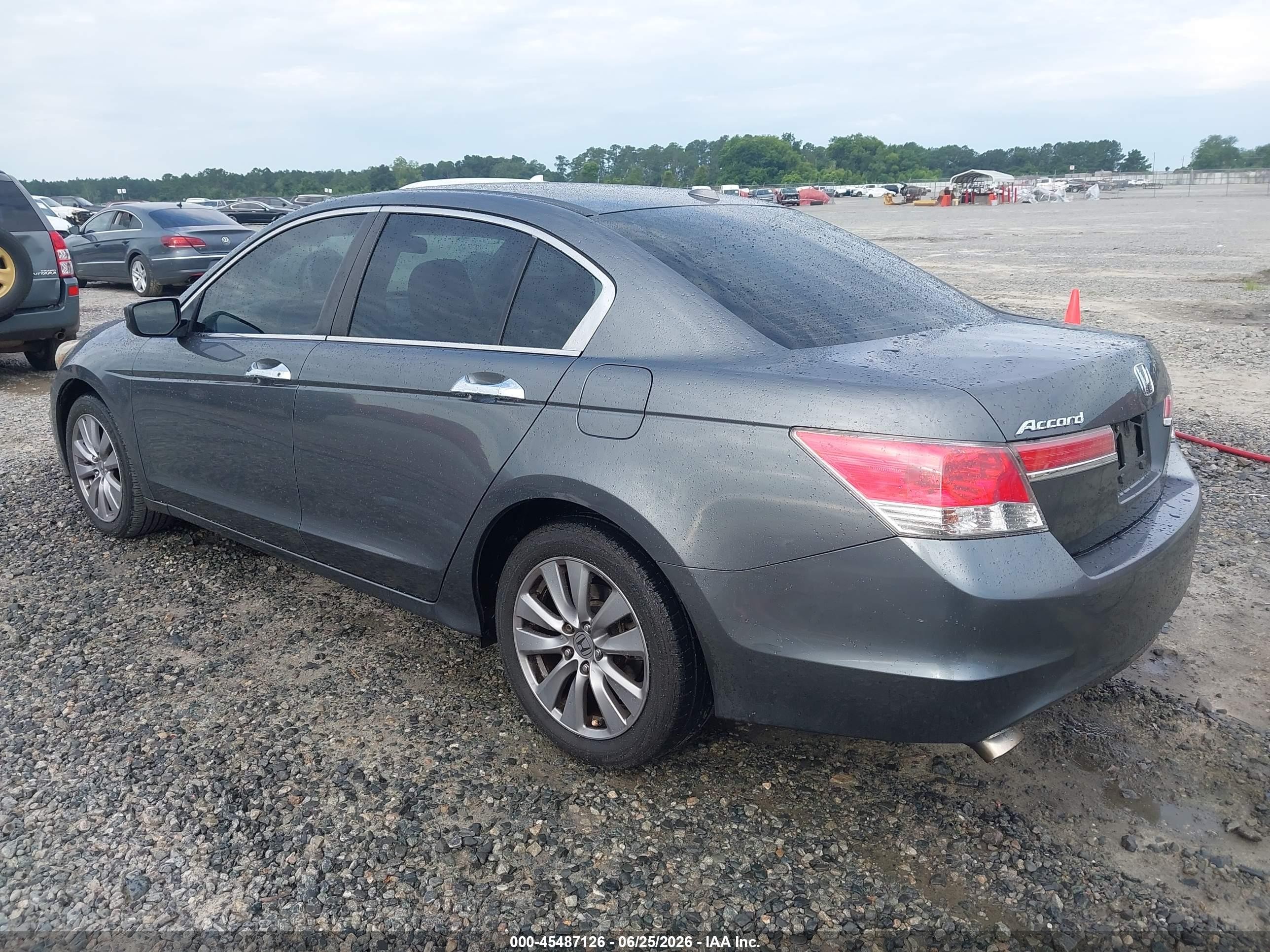 2012 Honda Accord 3.5 Ex-l Gray vin: 1HGCP3F84CA015270
