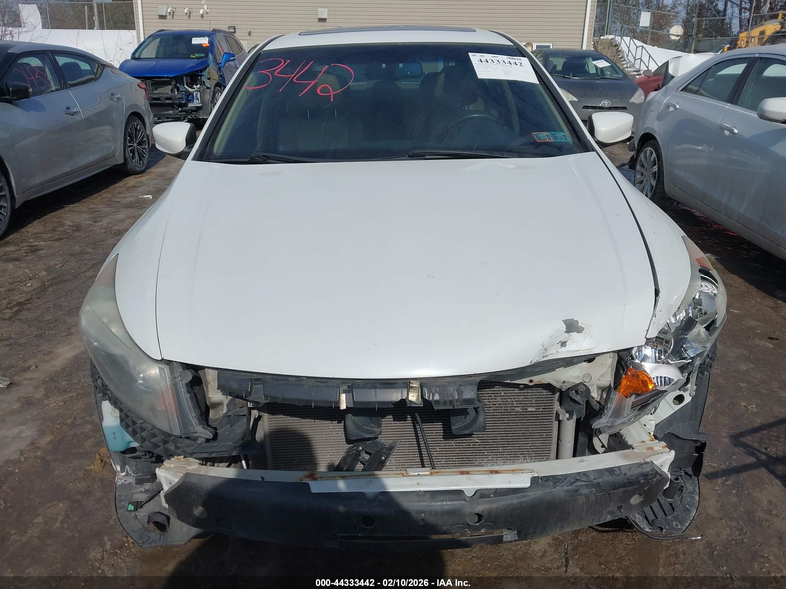 2012 Honda Accord Sdn 3.5 Ex-l/ex-l White vin: 1HGCP3F84CA018945