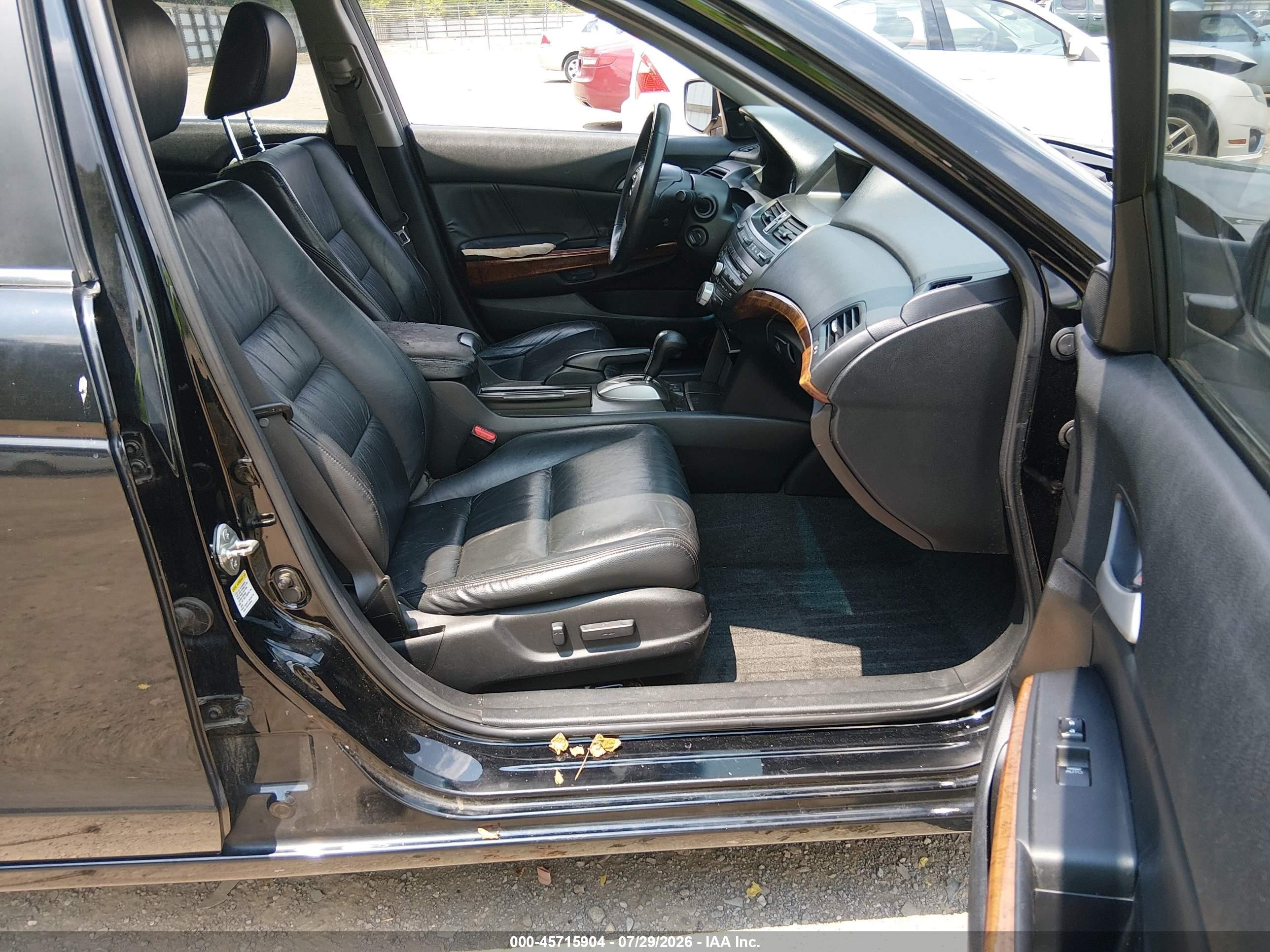 2012 Honda Accord 3.5 Ex-l Black vin: 1HGCP3F84CA021067