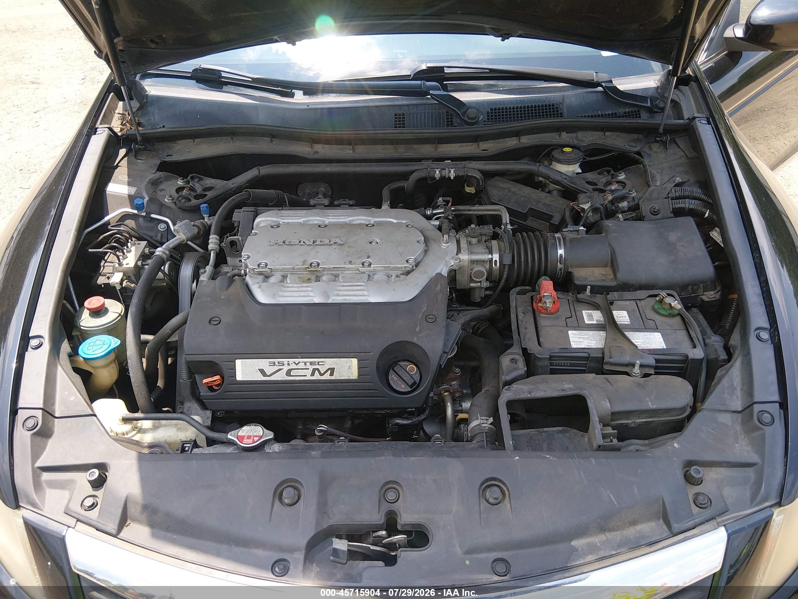 2012 Honda Accord 3.5 Ex-l Black vin: 1HGCP3F84CA021067