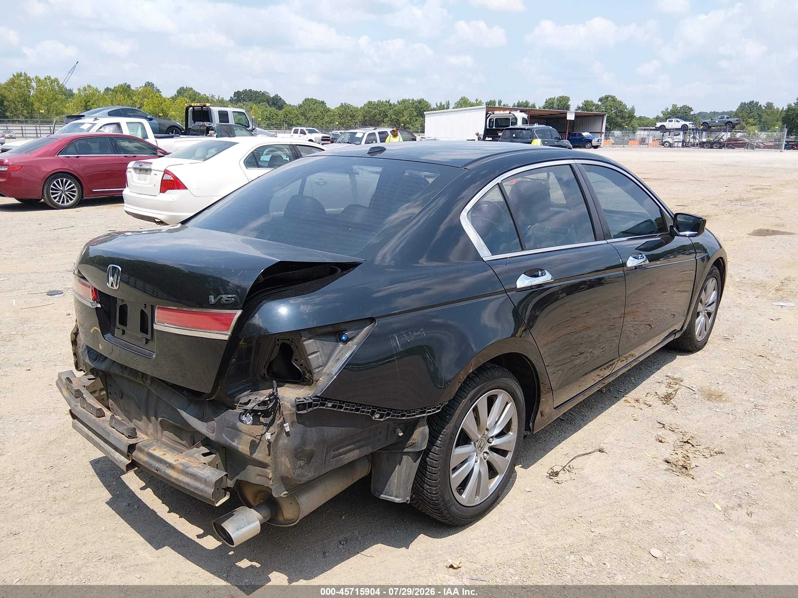 2012 Honda Accord 3.5 Ex-l Black vin: 1HGCP3F84CA021067