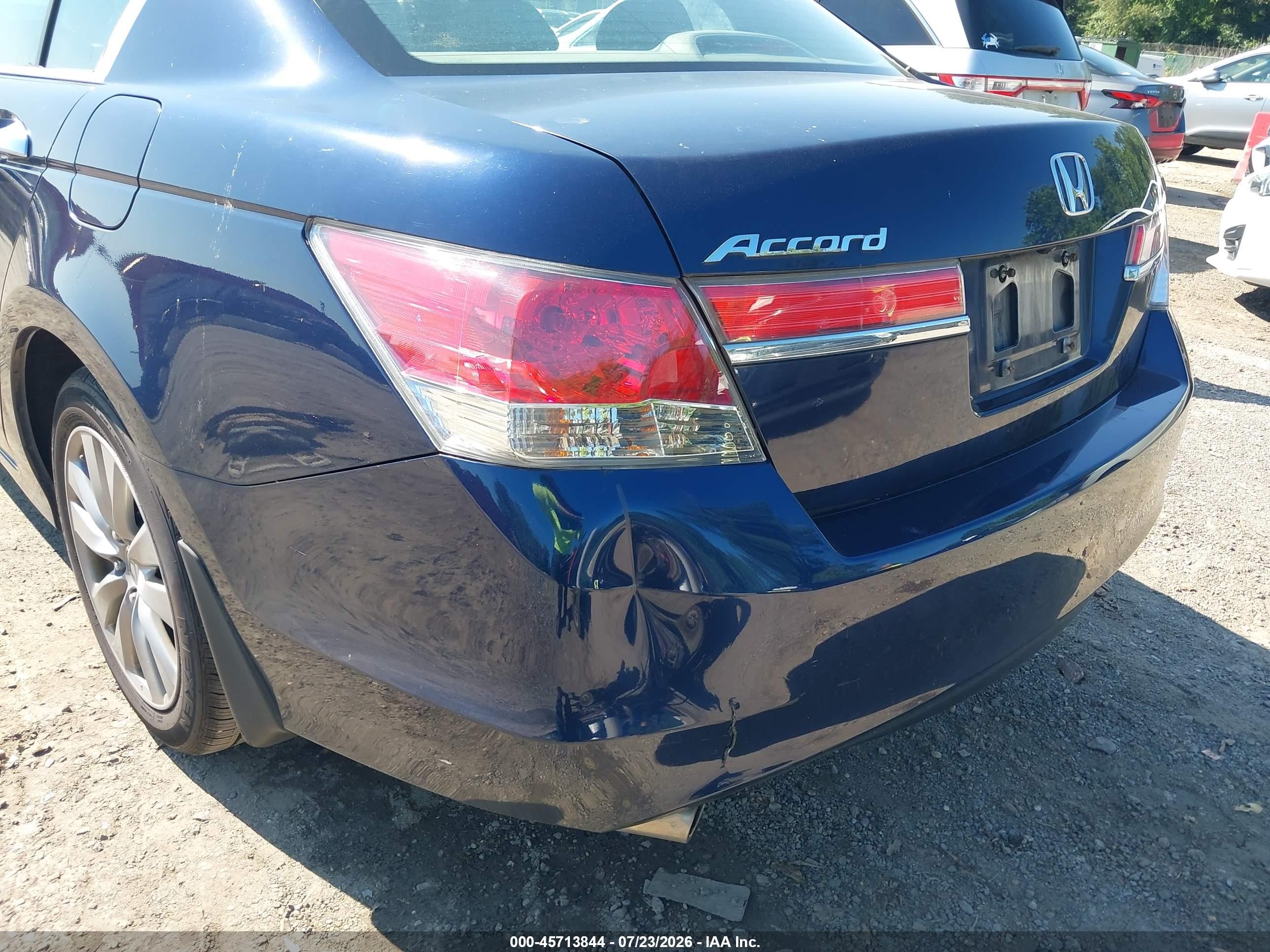 2012 Honda Accord 3.5 Ex-l Blue vin: 1HGCP3F84CA022140
