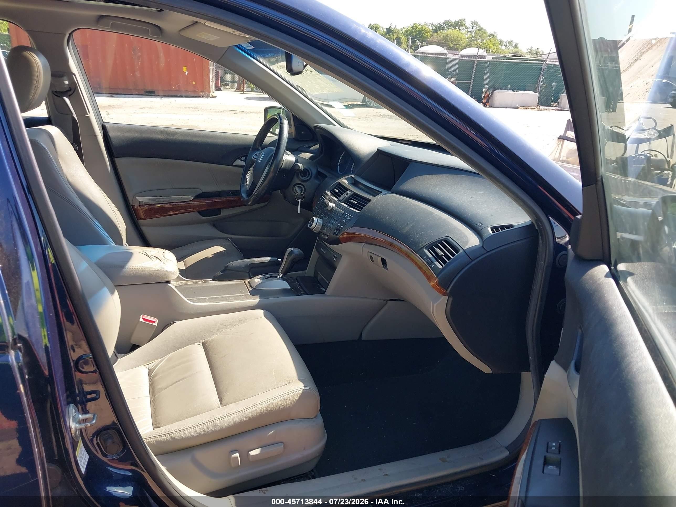 2012 Honda Accord 3.5 Ex-l Blue vin: 1HGCP3F84CA022140