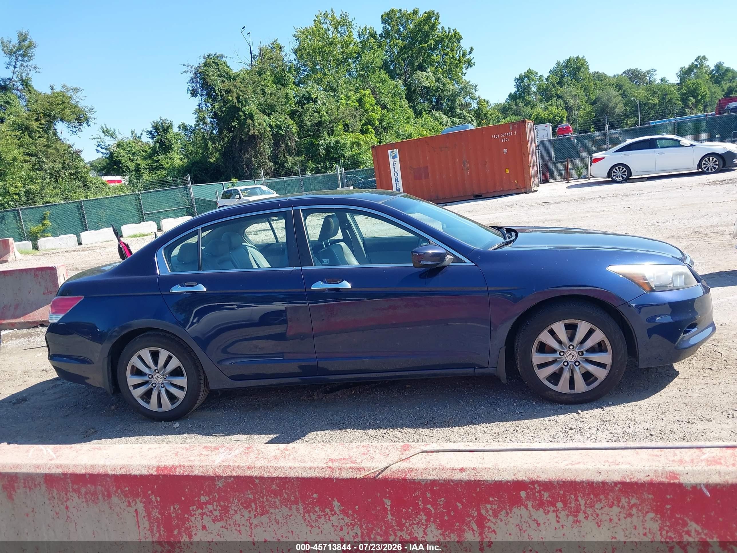 2012 Honda Accord 3.5 Ex-l Blue vin: 1HGCP3F84CA022140
