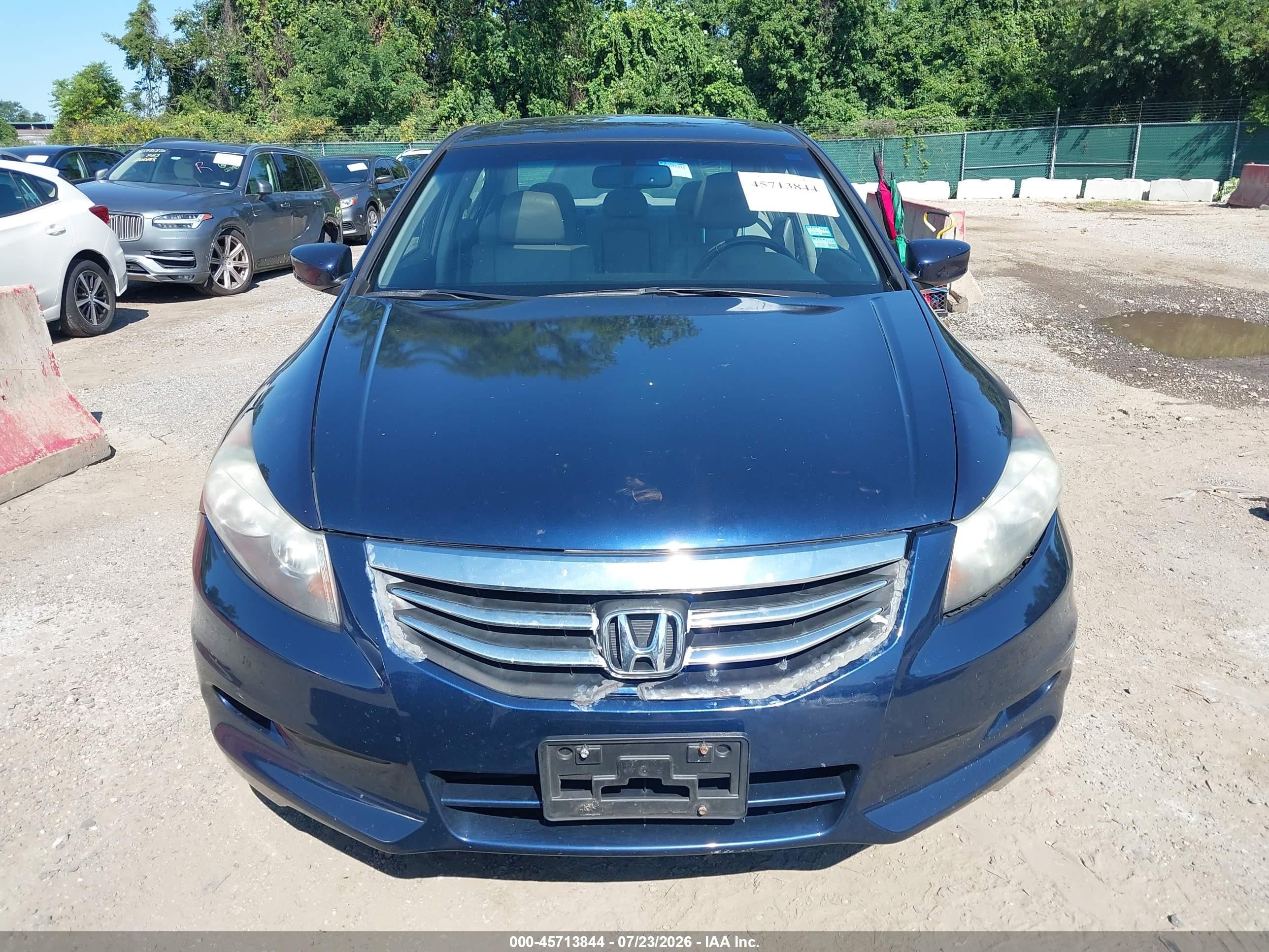 2012 Honda Accord 3.5 Ex-l Blue vin: 1HGCP3F84CA022140