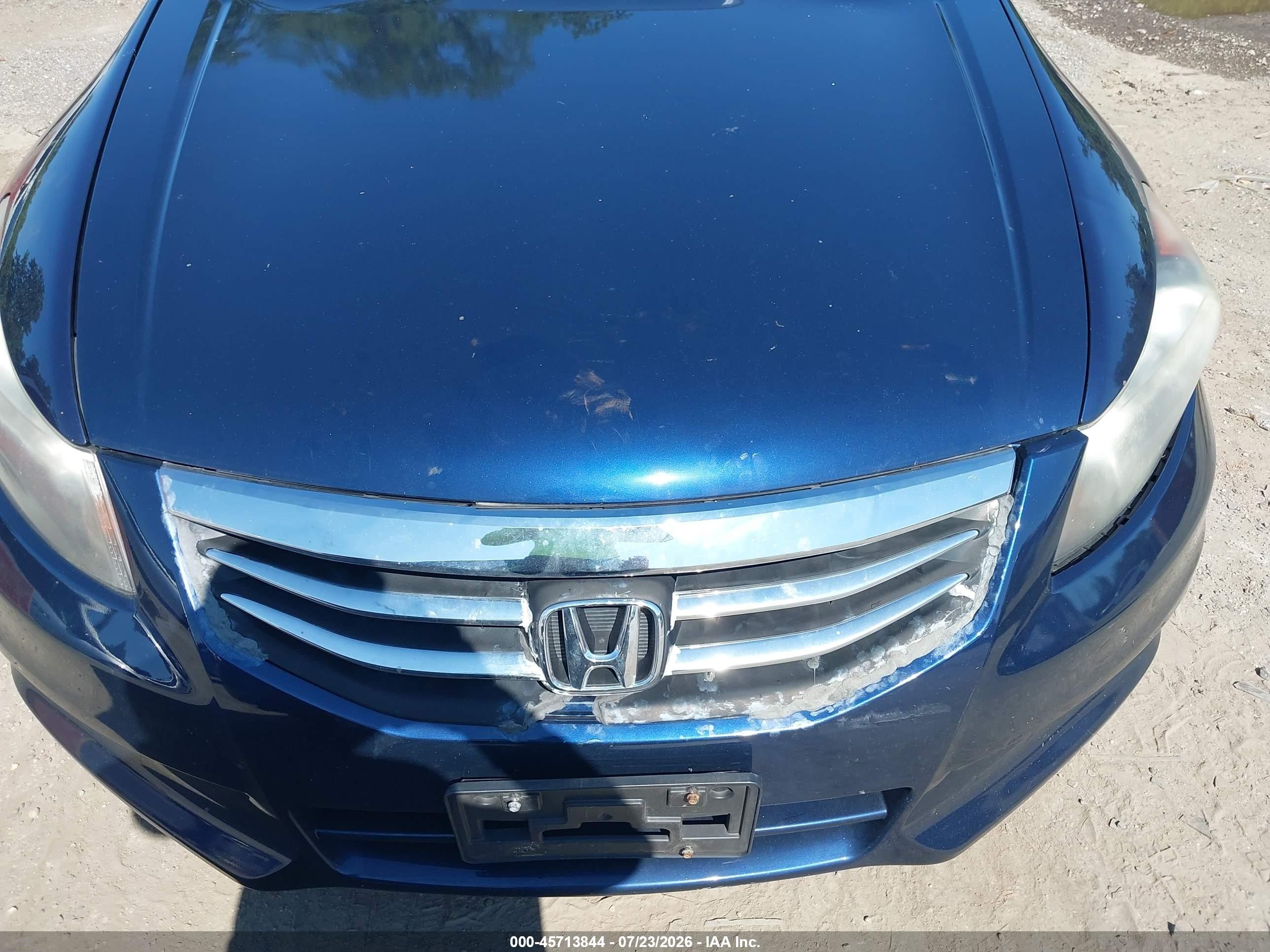2012 Honda Accord 3.5 Ex-l Blue vin: 1HGCP3F84CA022140