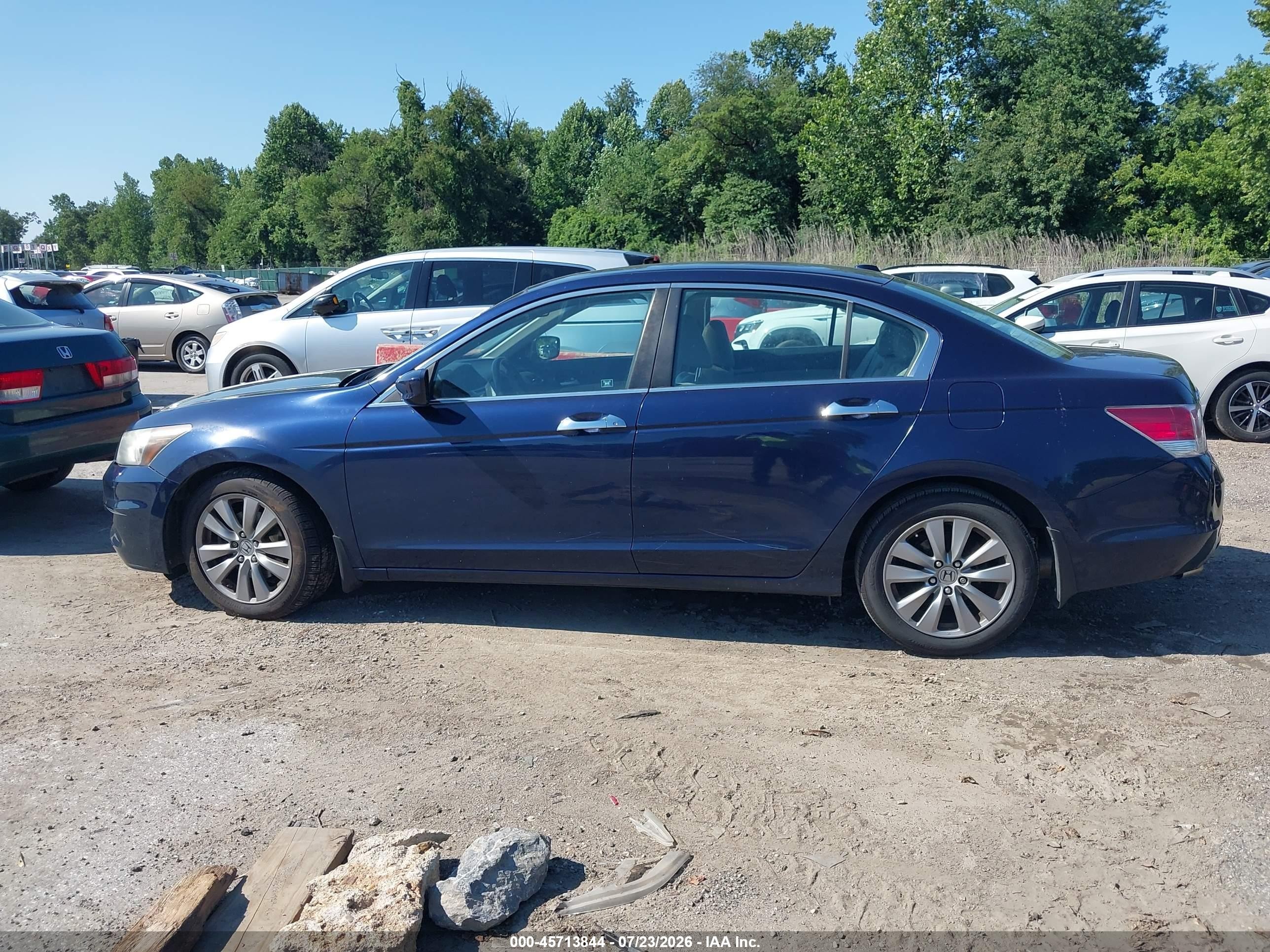 2012 Honda Accord 3.5 Ex-l Blue vin: 1HGCP3F84CA022140