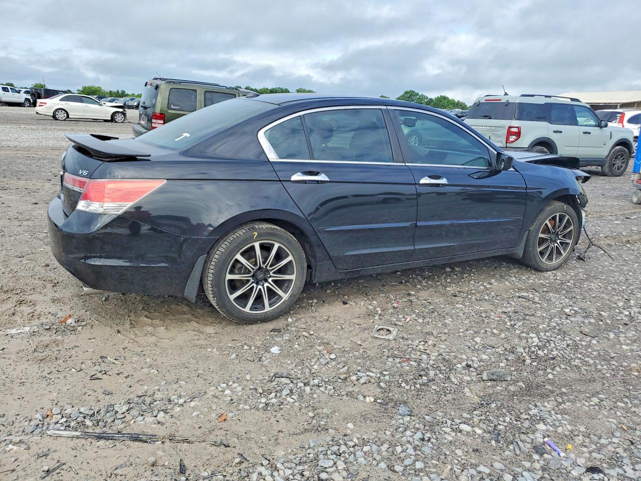 2012 Honda Accord Exl Черный vin: 1HGCP3F84CA023949