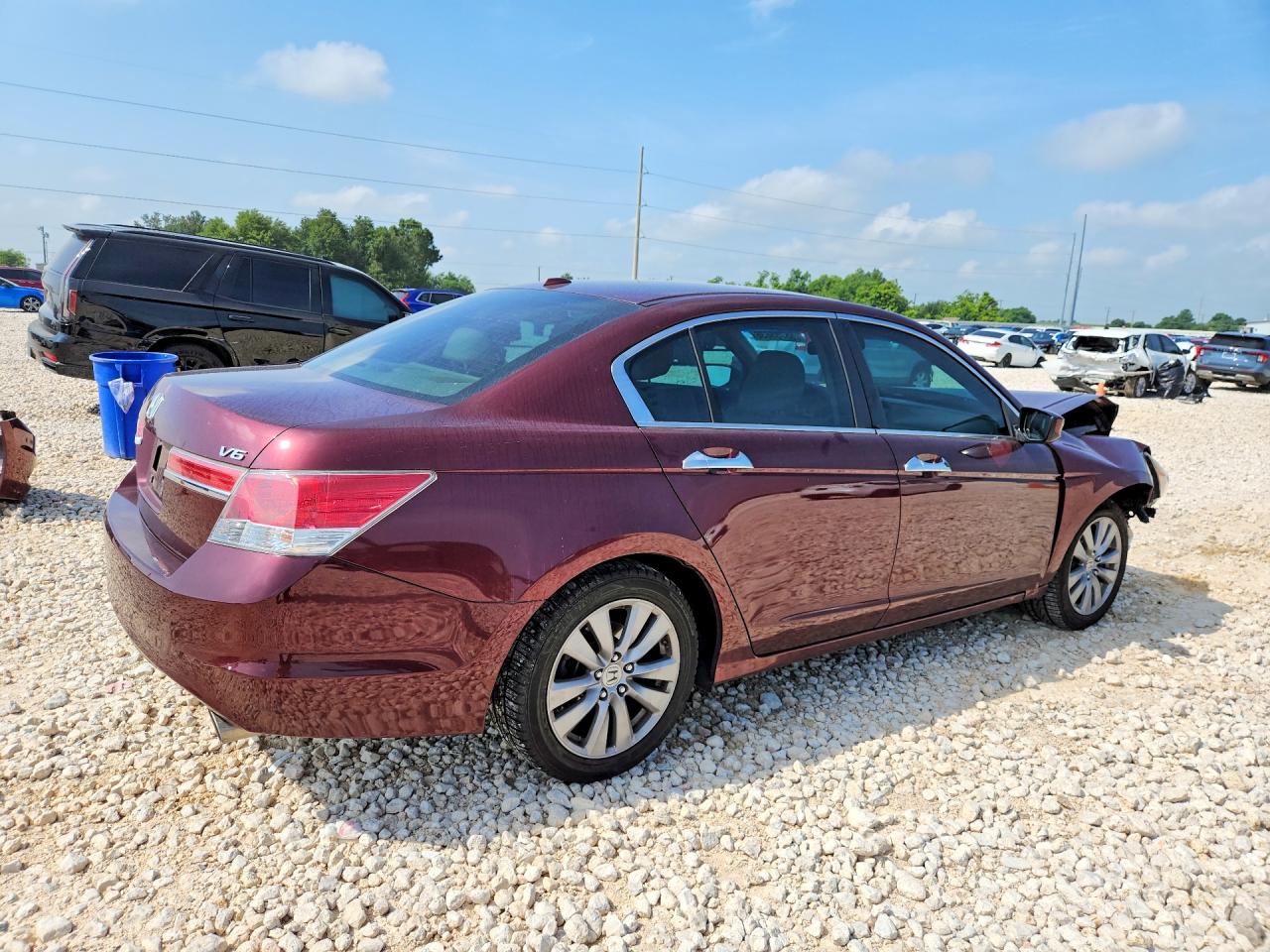 2012 Honda Accord Exl Burgundy vin: 1HGCP3F84CA027290